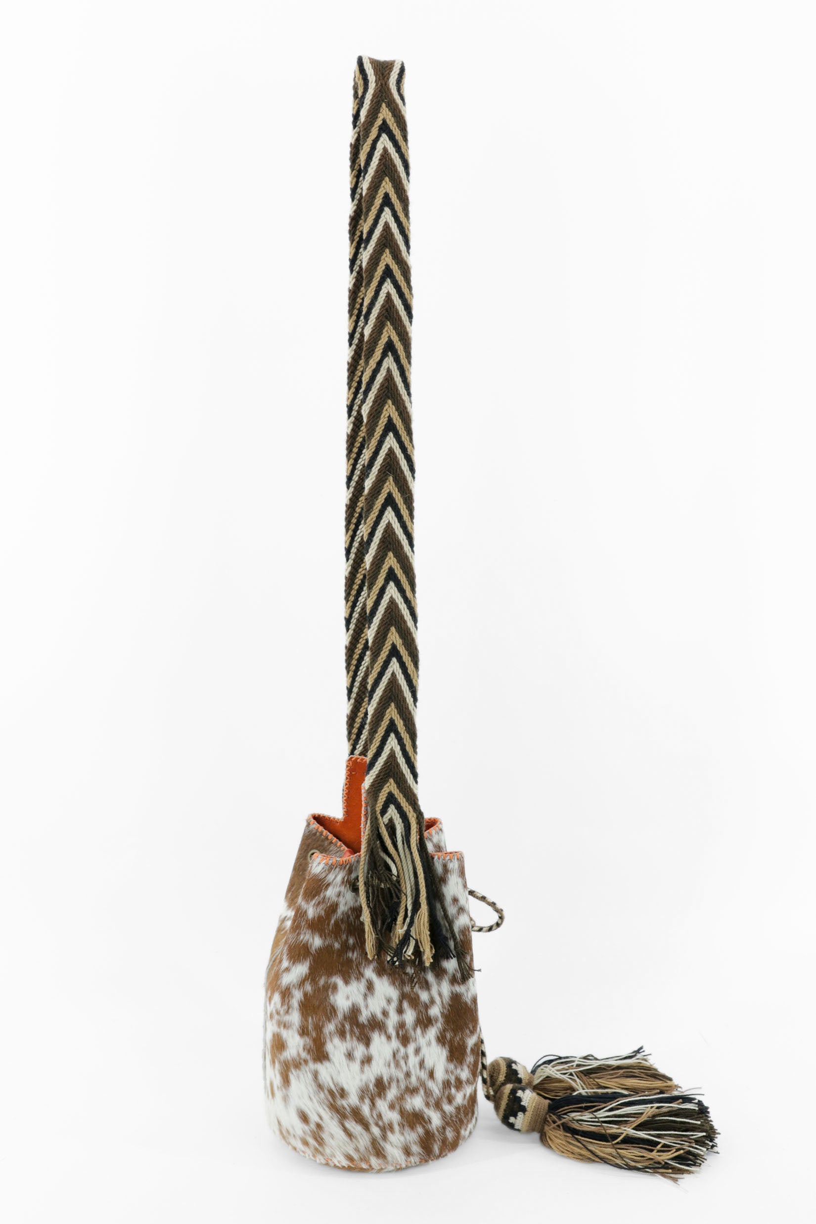 APÜNÜ BUCKET BAG SMALL FURRY / CARM&WH - ORANGE #130009