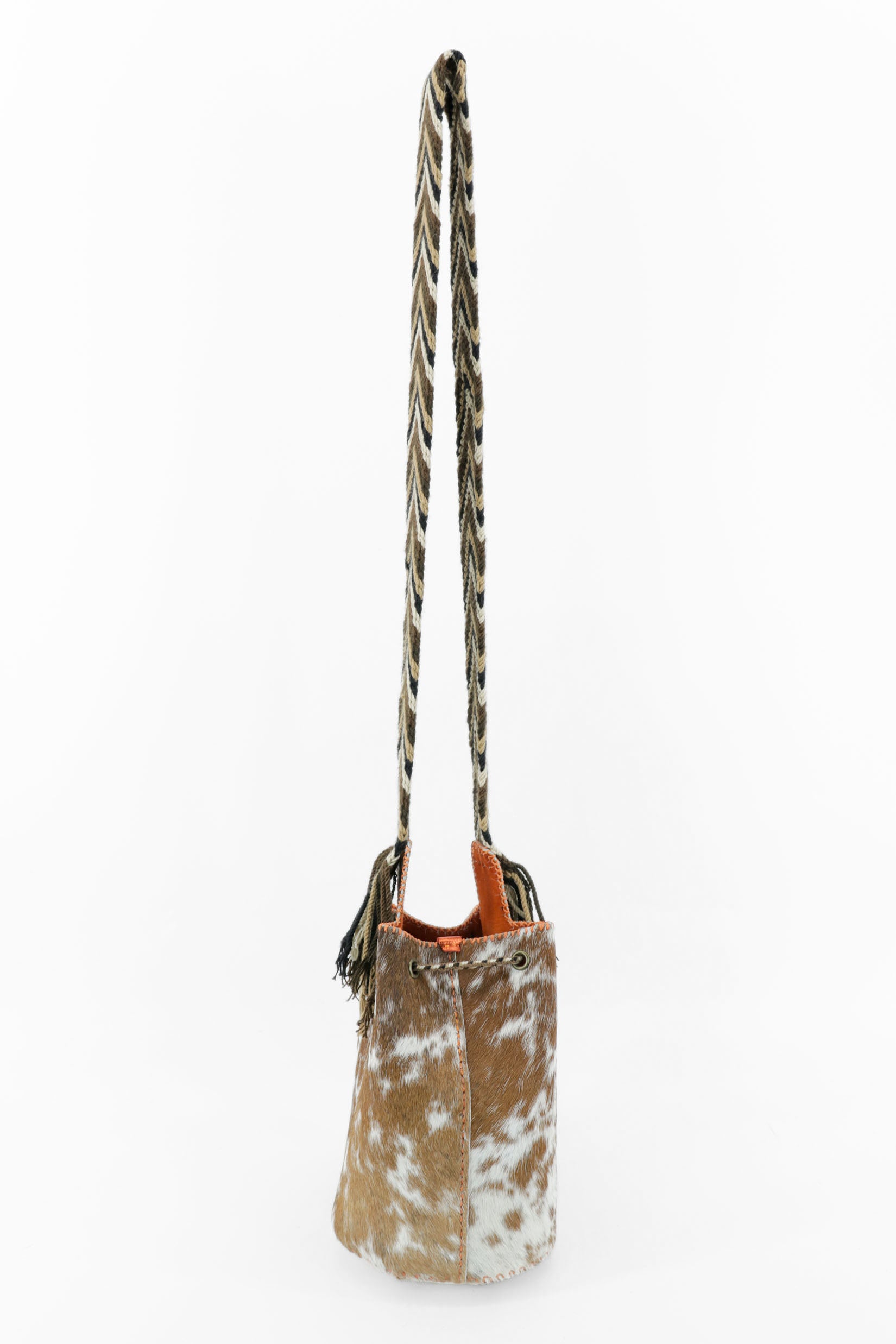 APÜNÜ BUCKET BAG SMALL FURRY / CARM&WH - ORANGE #130009