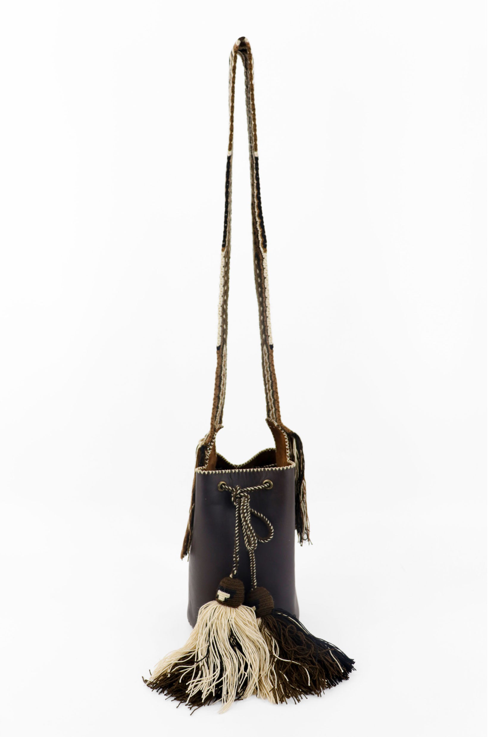 APÜNÜ BUCKET BAG SMALL / DRK BRW - COLON BRW #120033