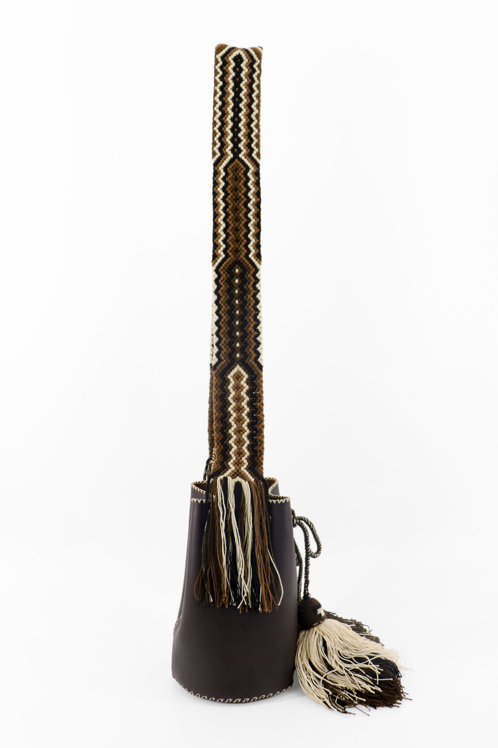 APÜNÜ BUCKET BAG SMALL / DRK BRW - COLON BRW #120033