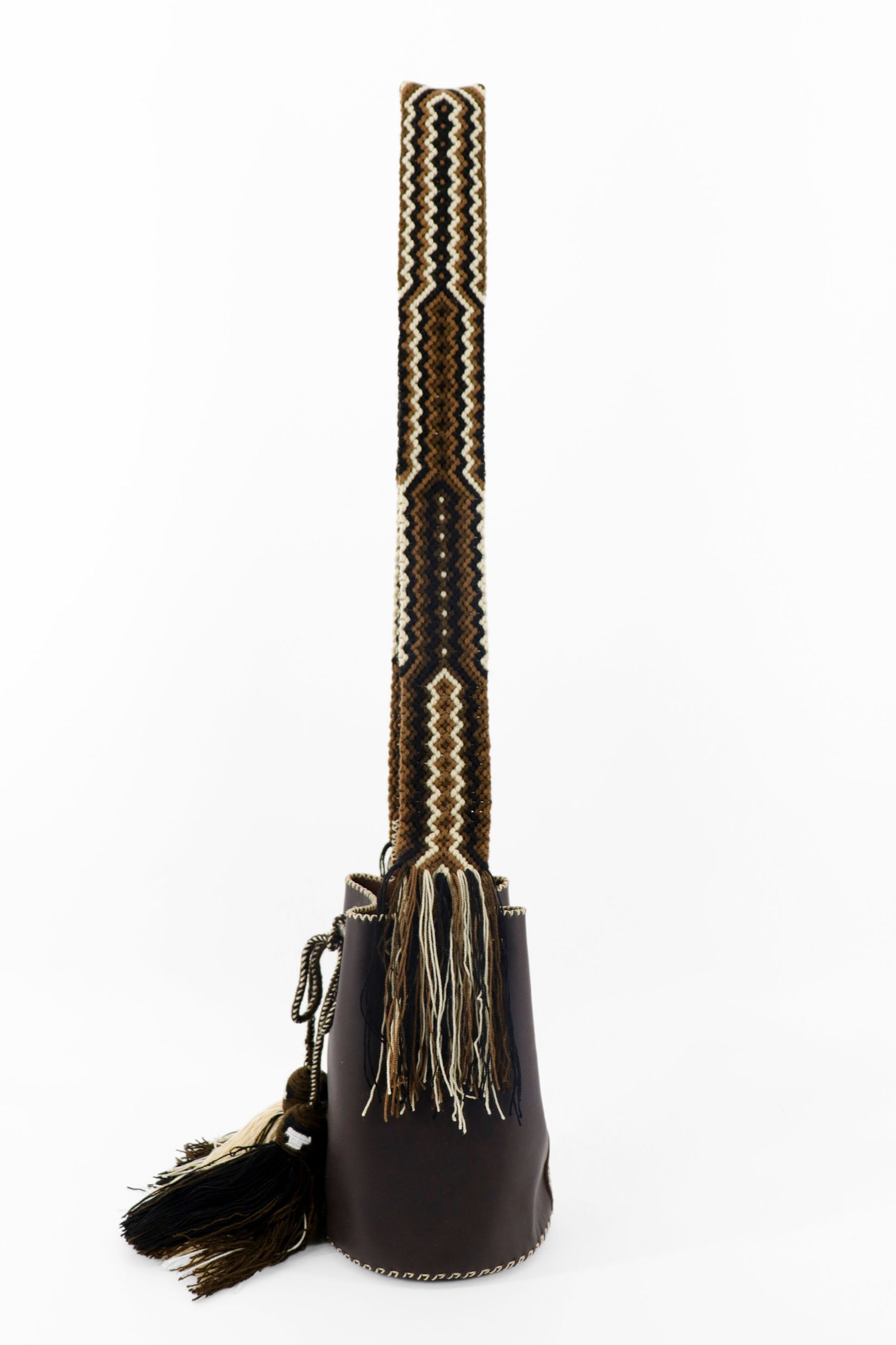 APÜNÜ BUCKET BAG SMALL / DRK BRW - COLON BRW #120033
