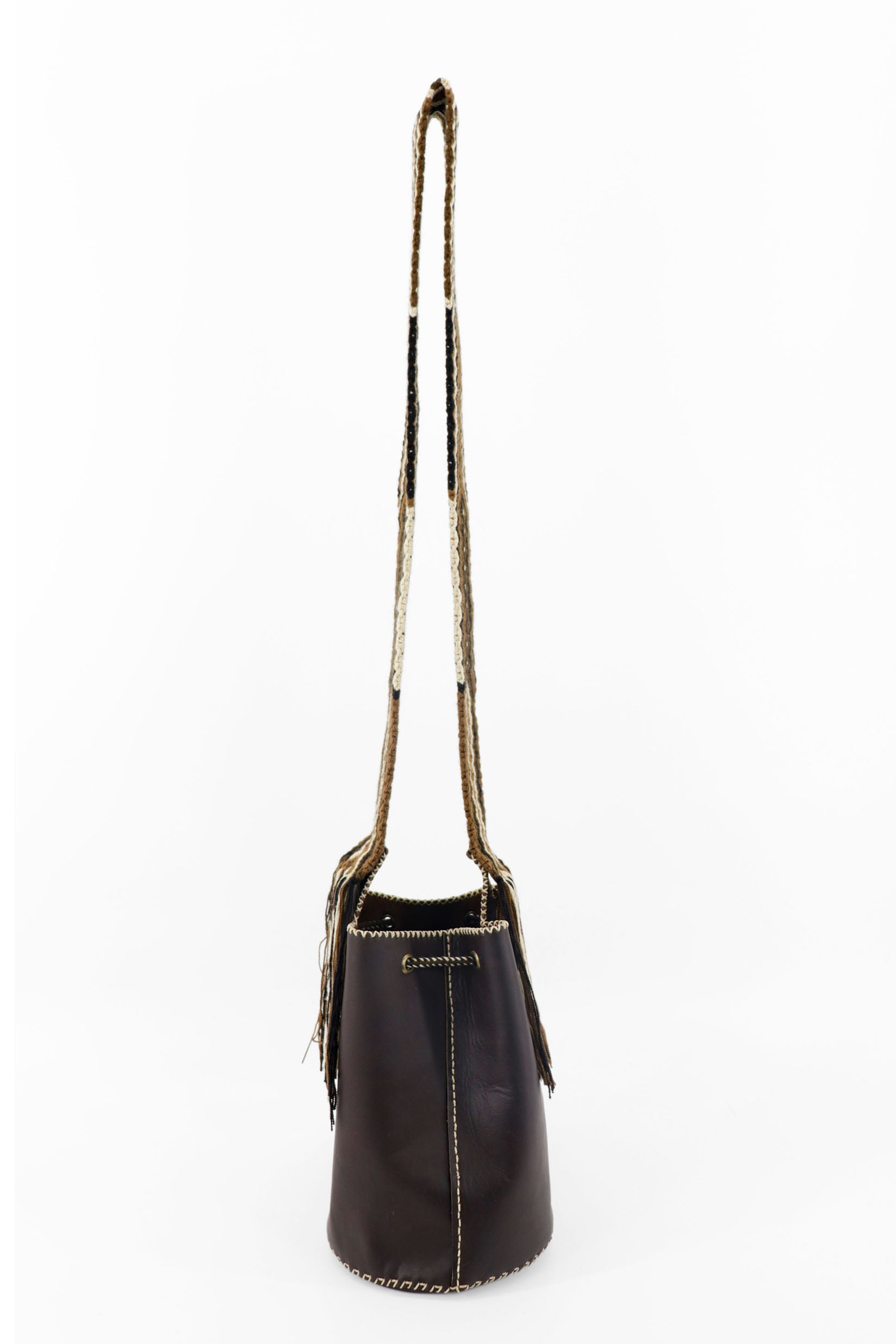 APÜNÜ BUCKET BAG SMALL / DRK BRW - COLON BRW #120033
