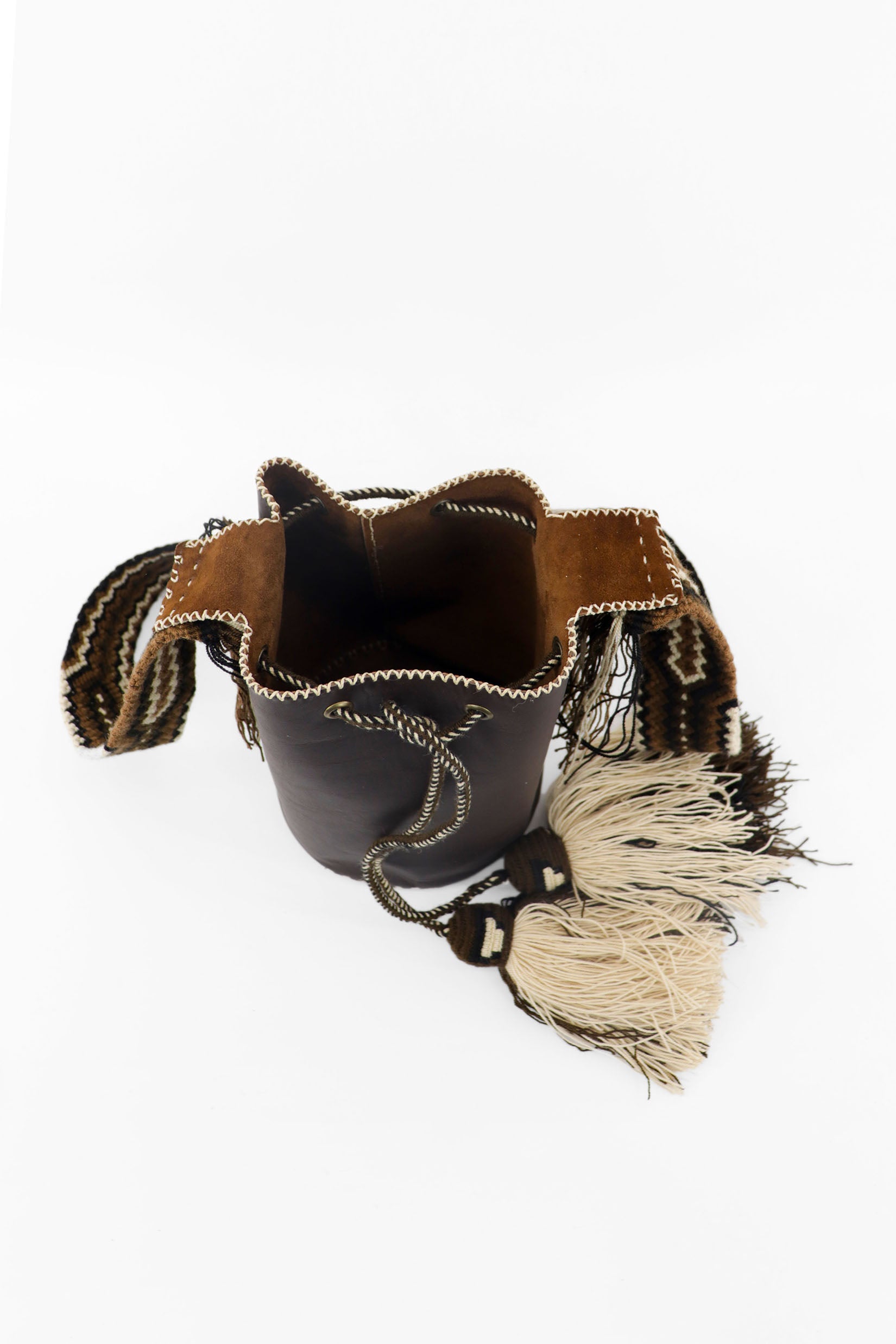APÜNÜ BUCKET BAG SMALL / DRK BRW - COLON BRW #120033