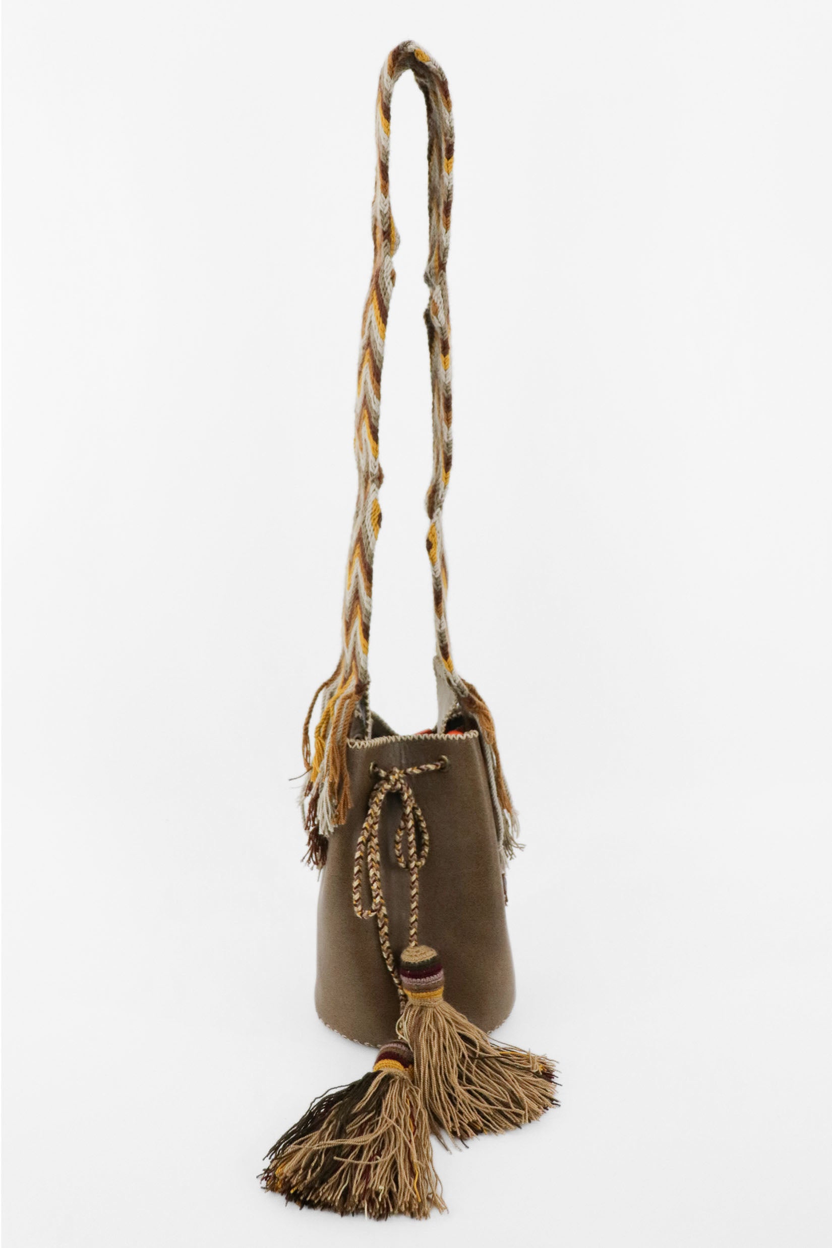 APÜNÜ BUCKET BAG SMALL / BRW - BEIGE #120015