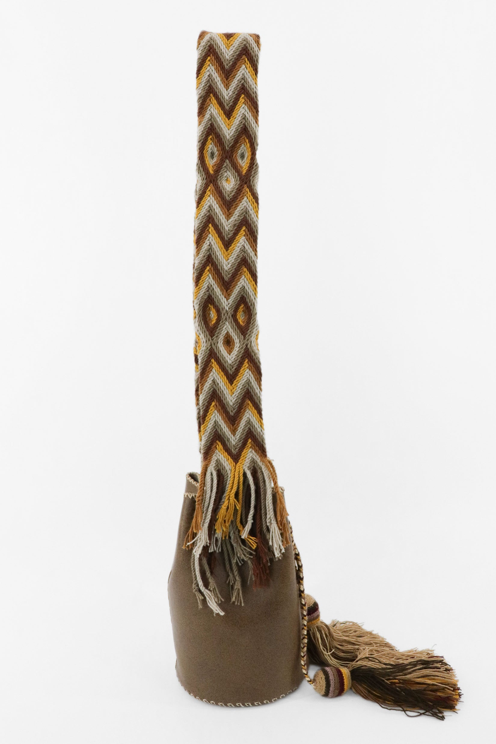 APÜNÜ BUCKET BAG SMALL / BRW - BEIGE #120015