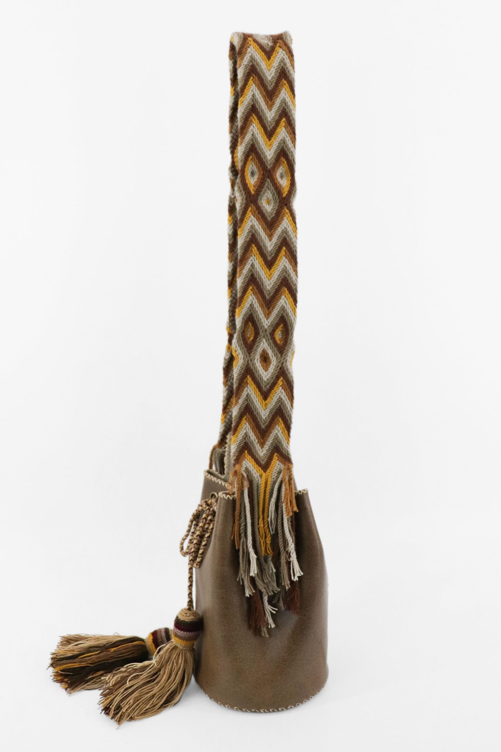 APÜNÜ BUCKET BAG SMALL / BRW - BEIGE #120015