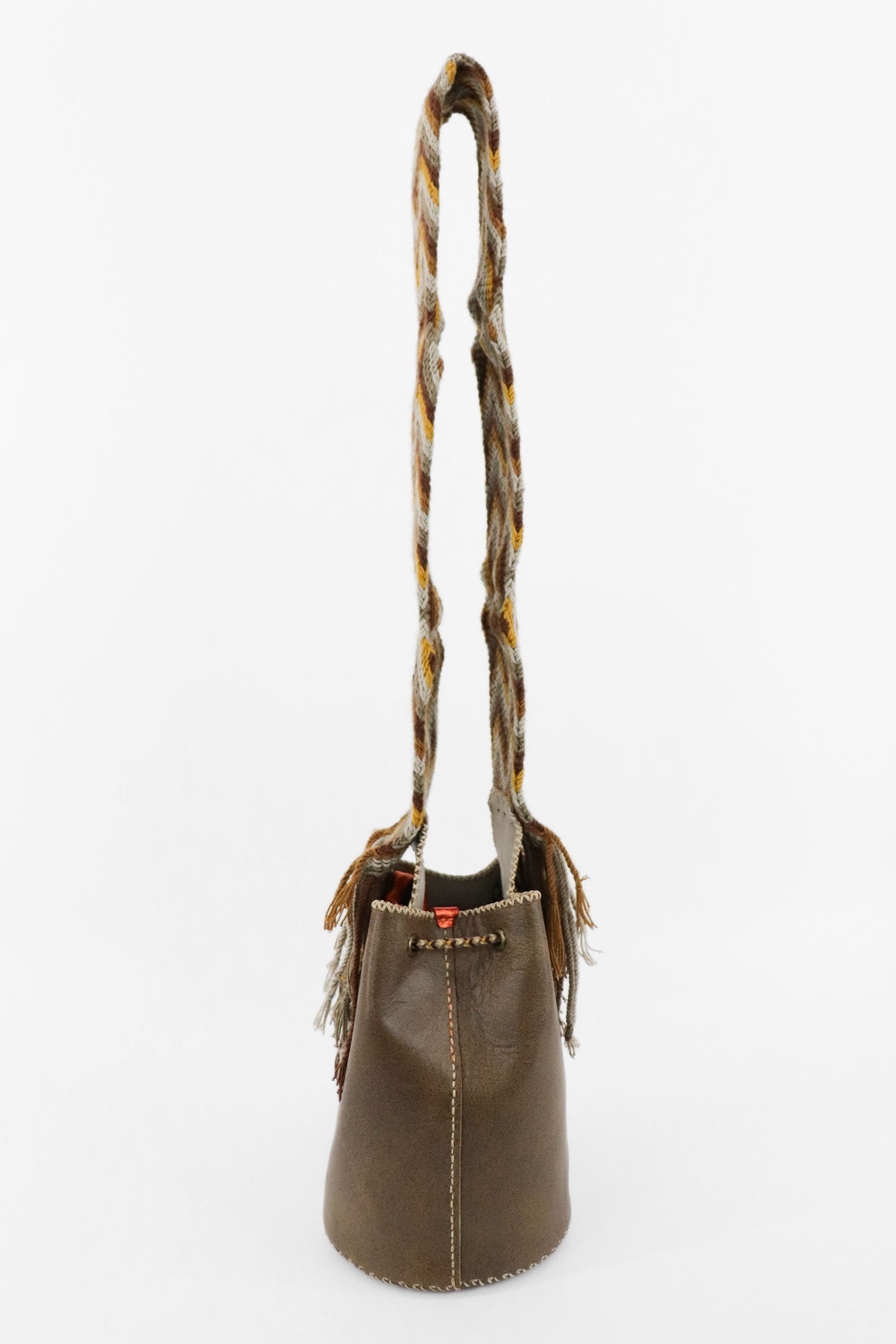 APÜNÜ BUCKET BAG SMALL / BRW - BEIGE #120015