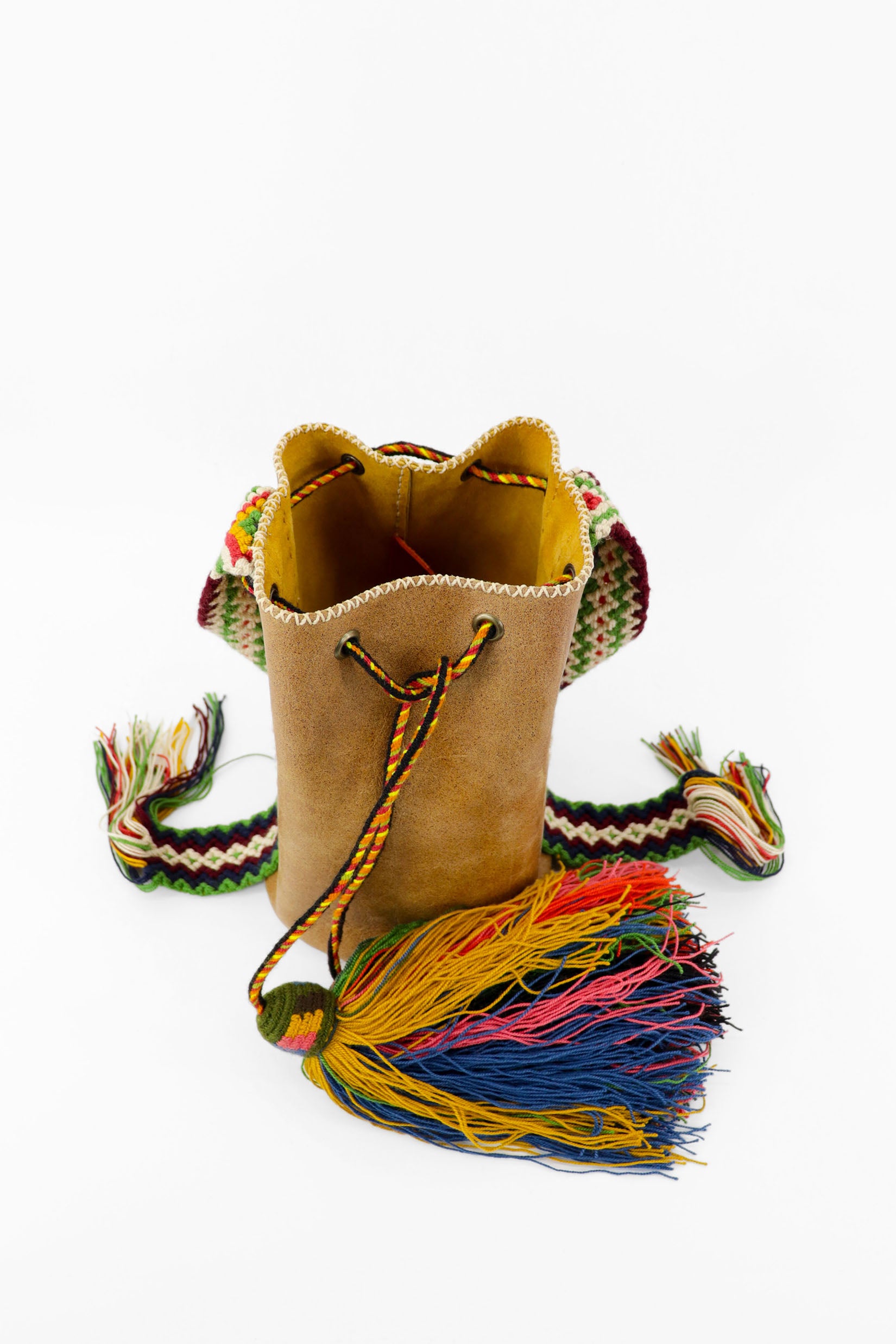 APÜNÜ BUCKET BAG SMALL / CAMEL - MUSTARD #150012