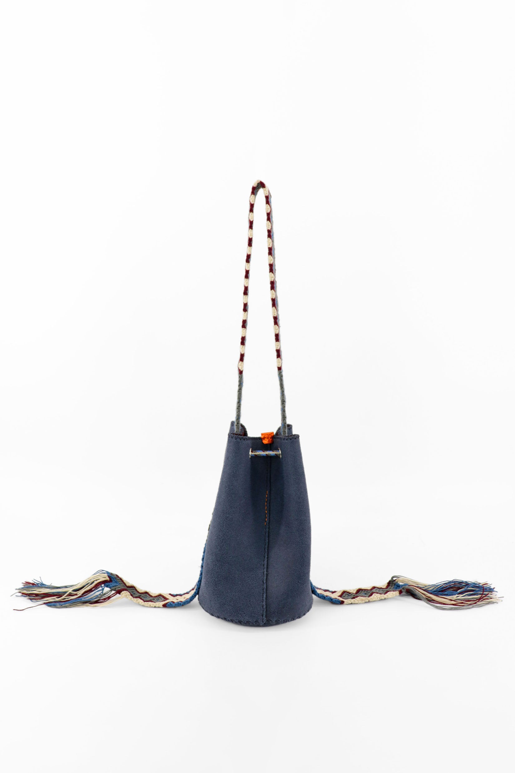APÜNÜ BUCKET BAG SMALL / NAVY - BURGUNDY #150014