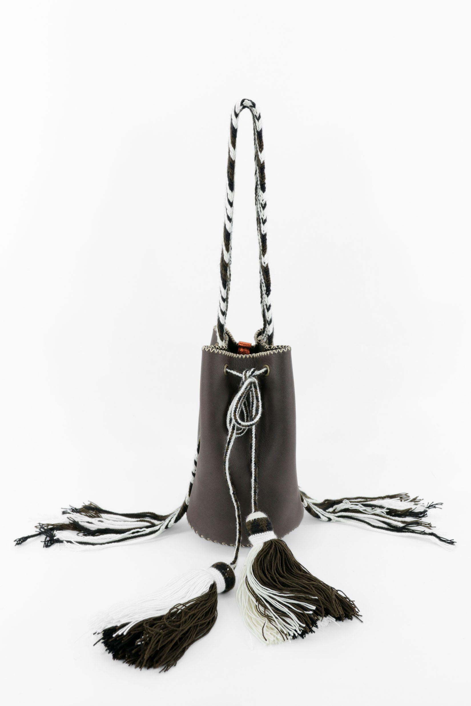 APÜNÜ BUCKET BAG SMALL / DRK BRW -  DRK BRW #150005