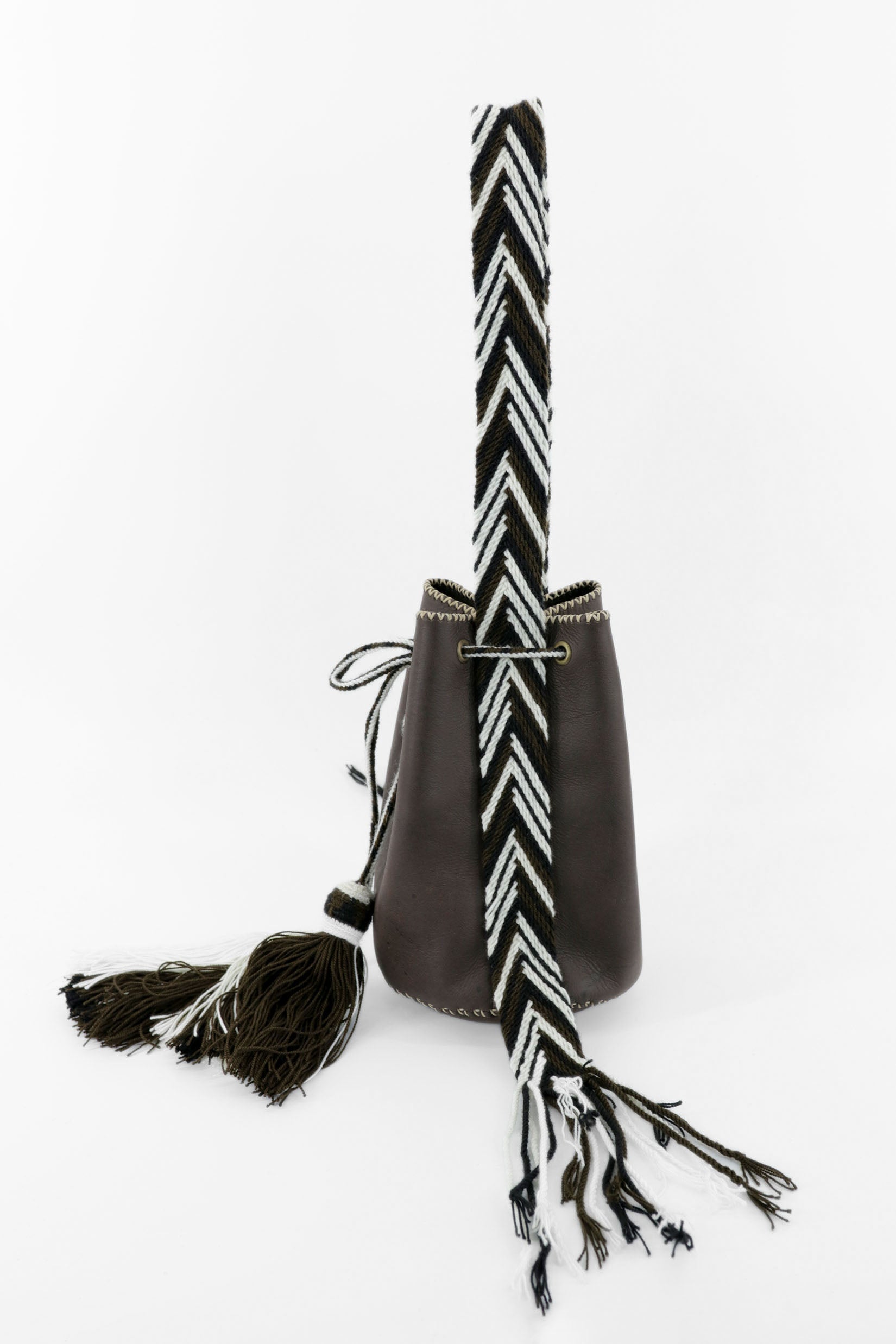 APÜNÜ BUCKET BAG SMALL / DRK BRW -  DRK BRW #150005