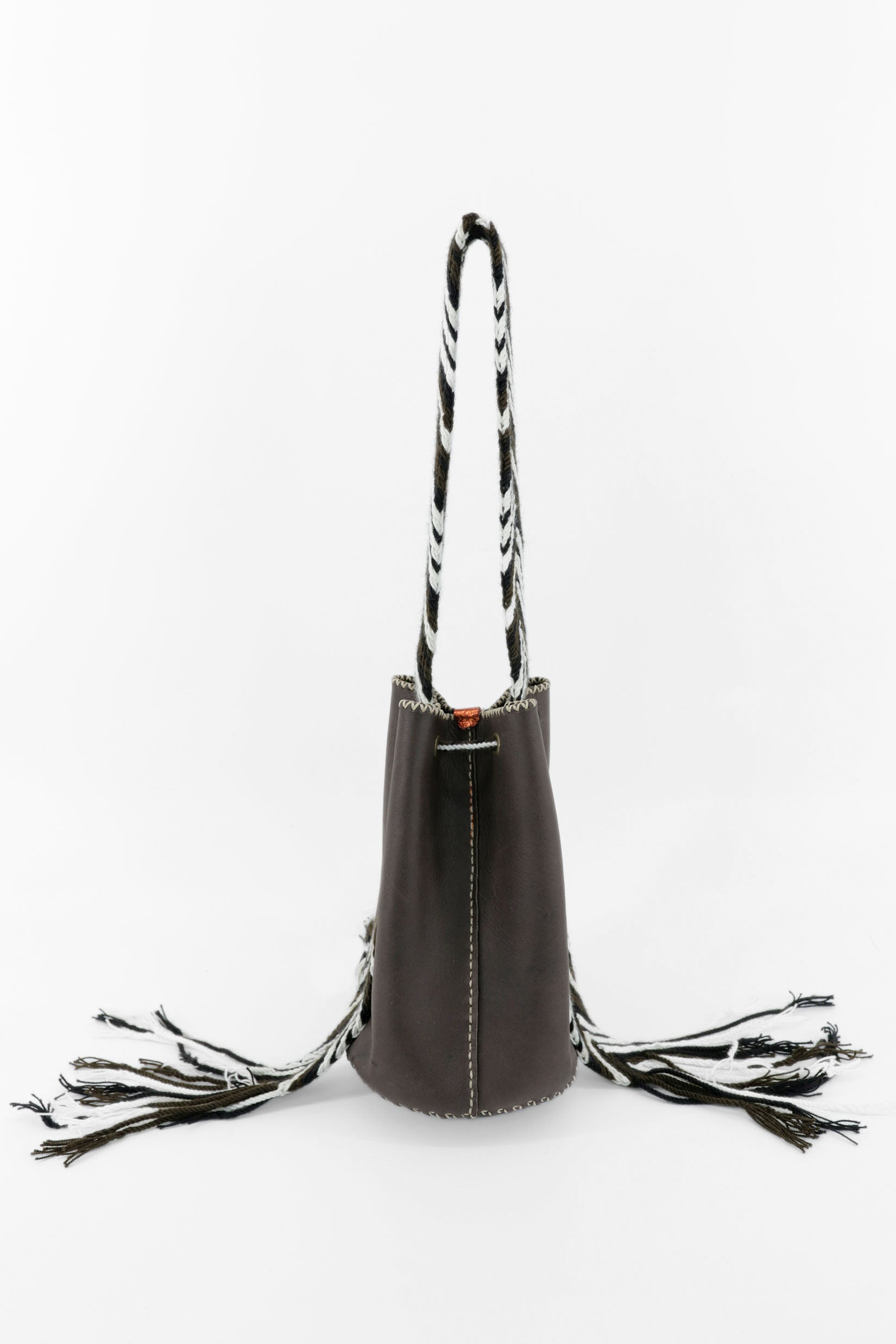APÜNÜ BUCKET BAG SMALL / DRK BRW -  DRK BRW #150005