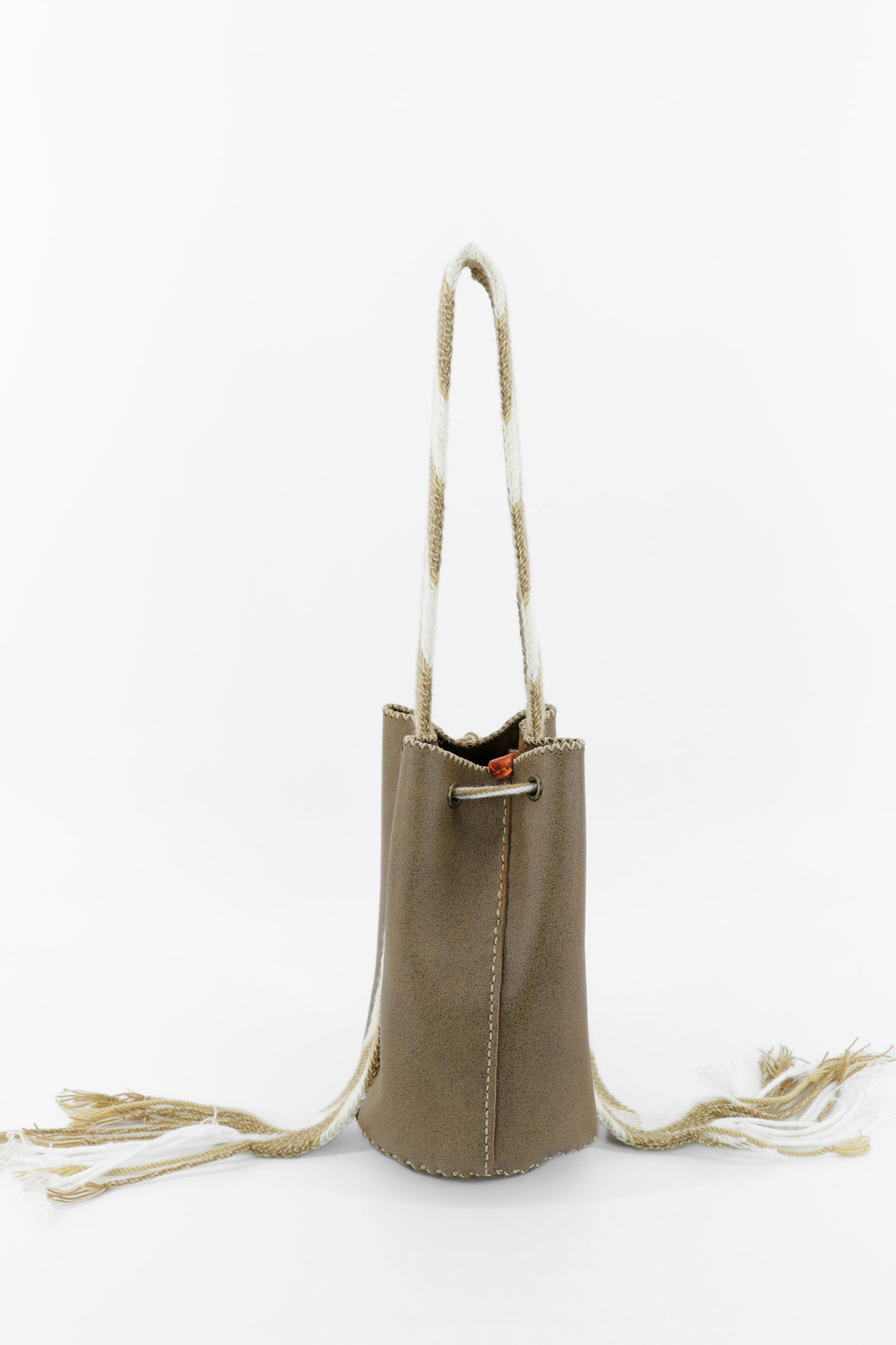 APÜNÜ BUCKET BAG SMALL / CAMEL BRW -  MED BRW #150006