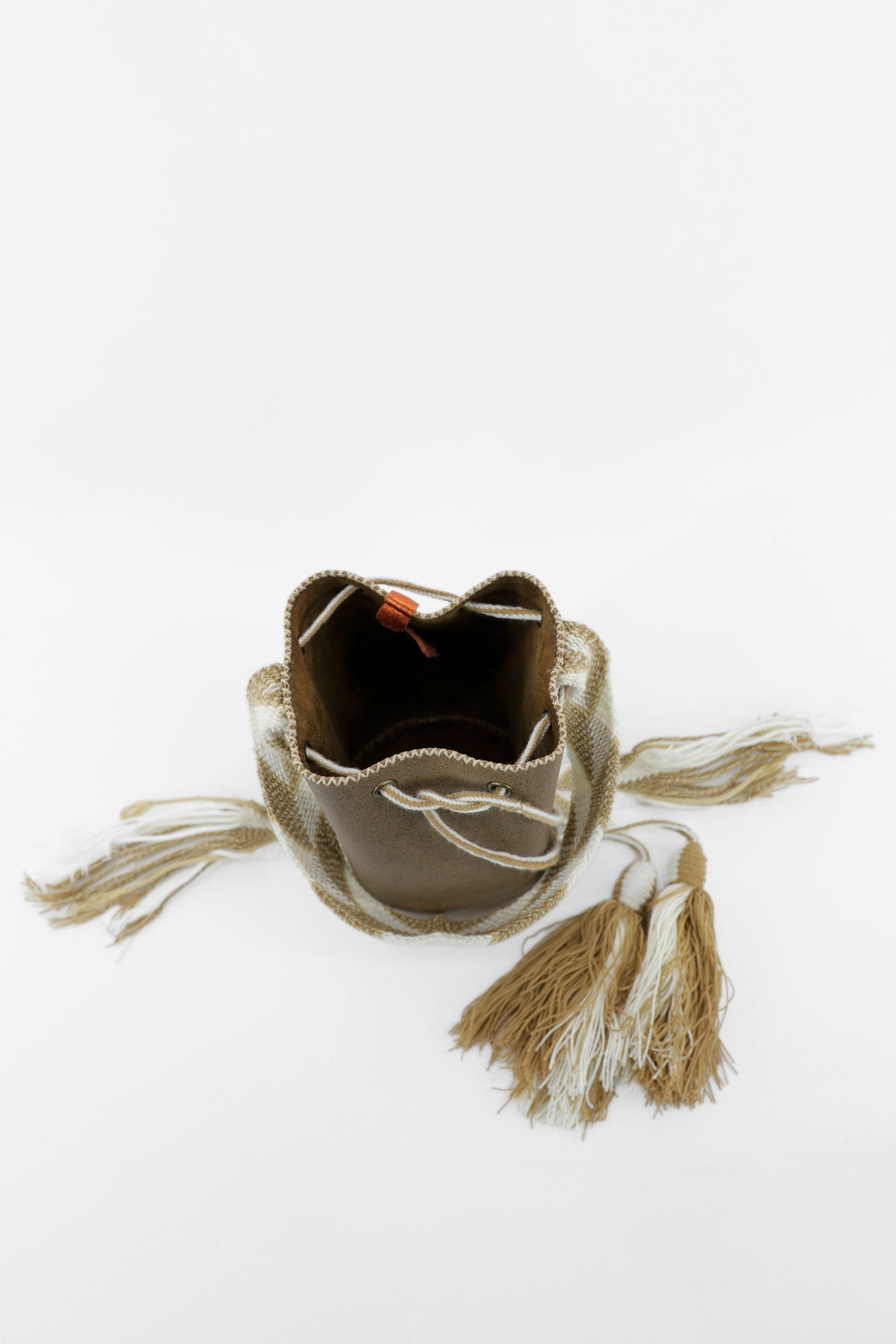 APÜNÜ BUCKET BAG SMALL / CAMEL BRW -  MED BRW #150006