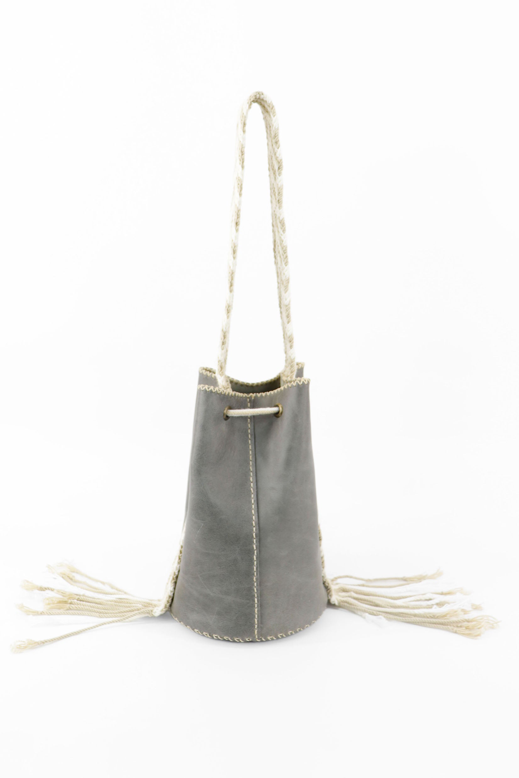 APÜNÜ BUCKET BAG SMALL / GRAY - BEIGE #150016