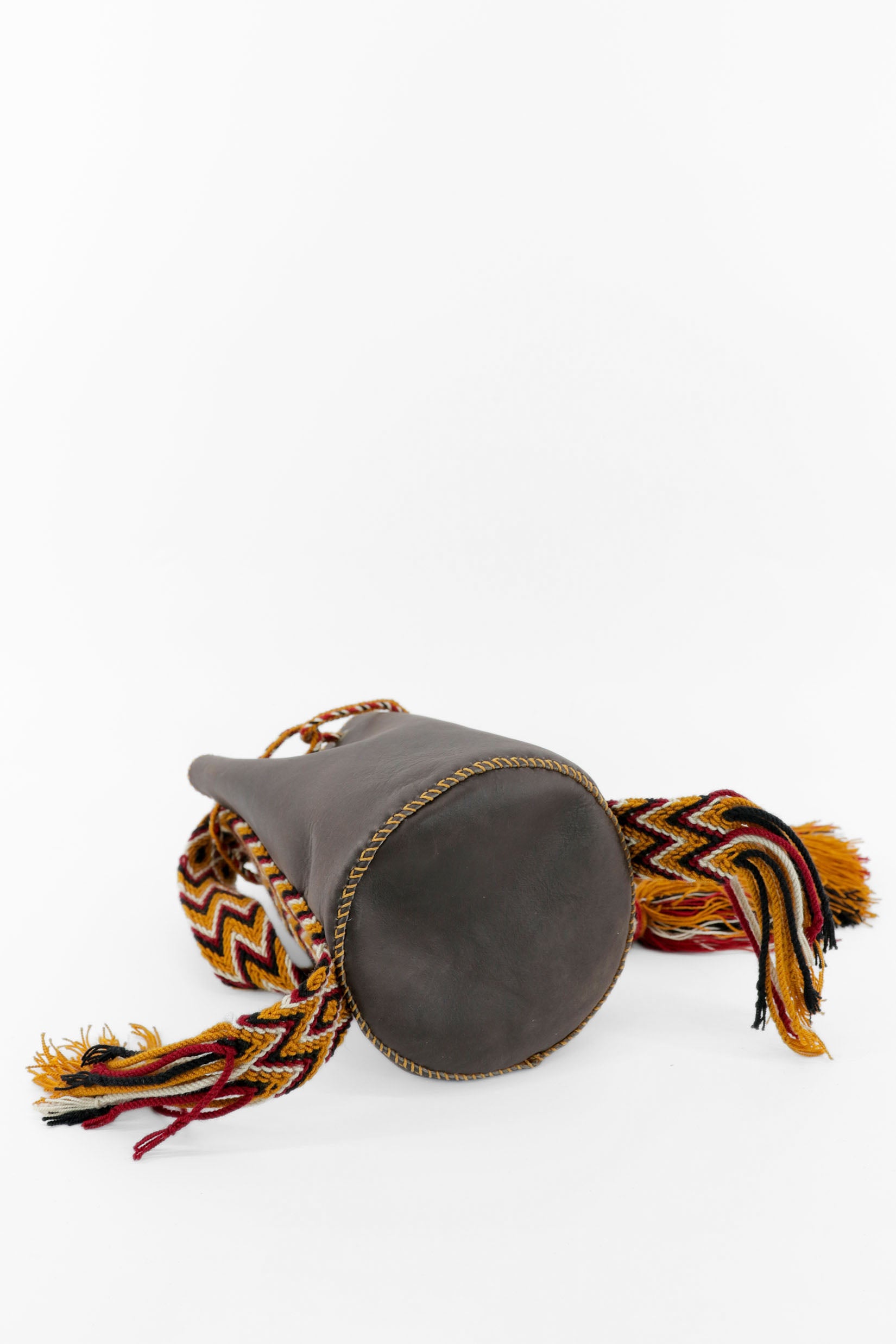 APÜNÜ BUCKET BAG SMALL / DRK BRW - DRK MUSTARD #150003