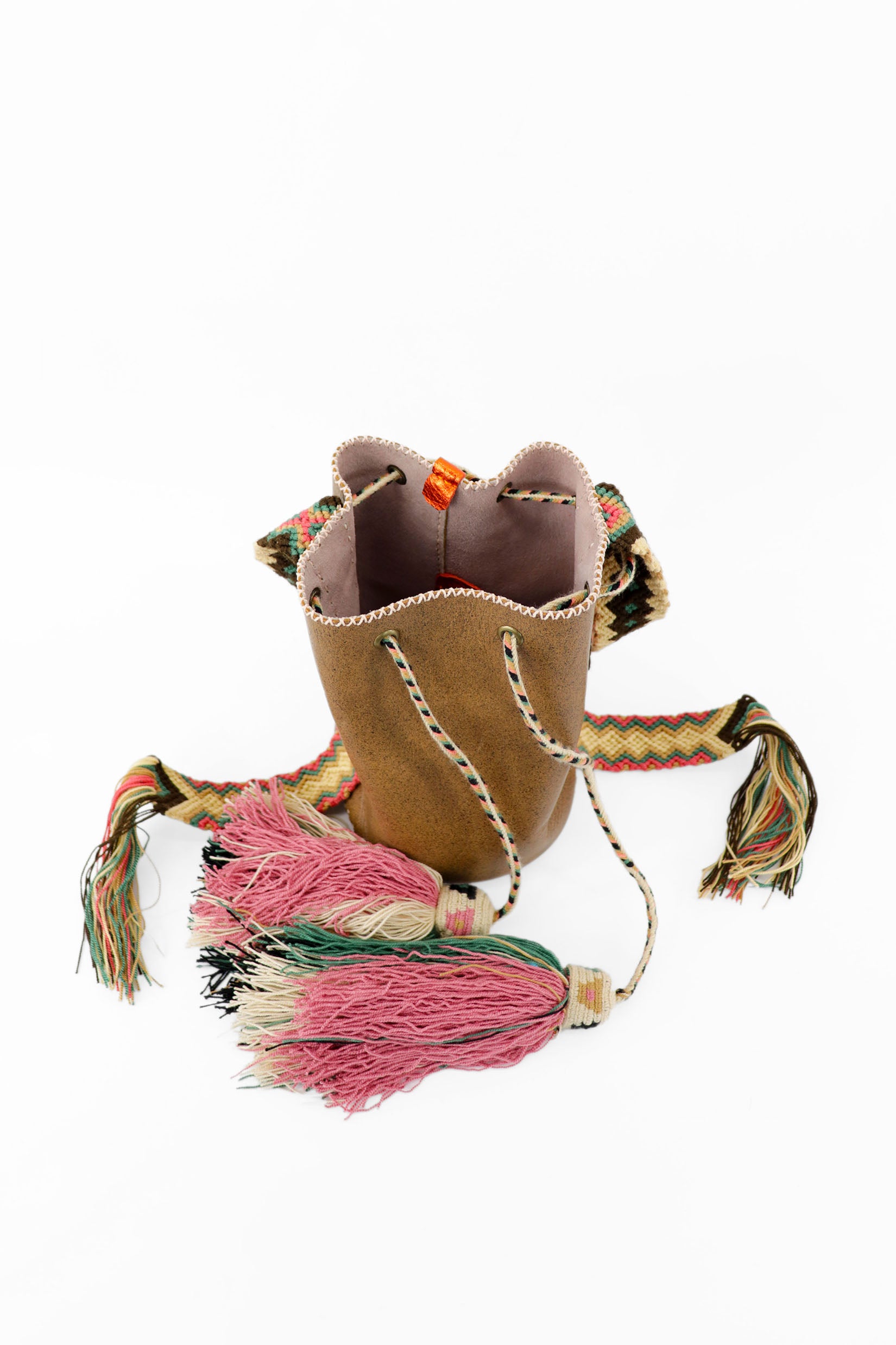 APÜNÜ BUCKET BAG SMALL / BRW - LIGHT ROSE PINK #150017