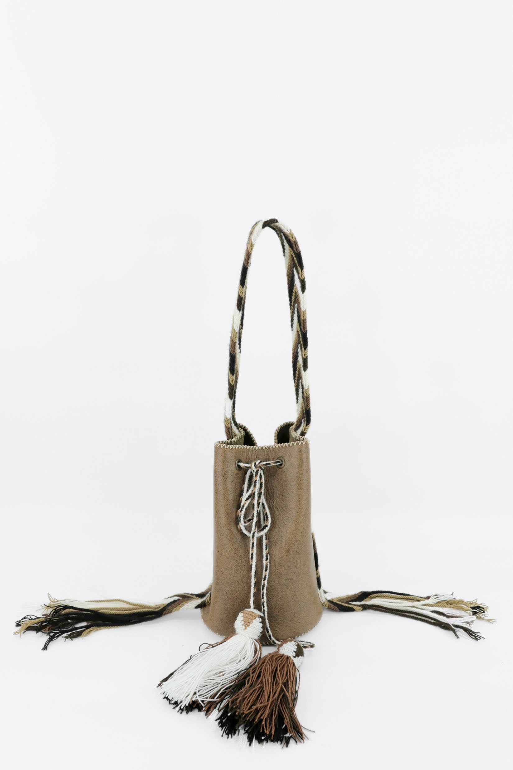 APÜNÜ BUCKET BAG SMALL / BRW - DRK BRW #150001