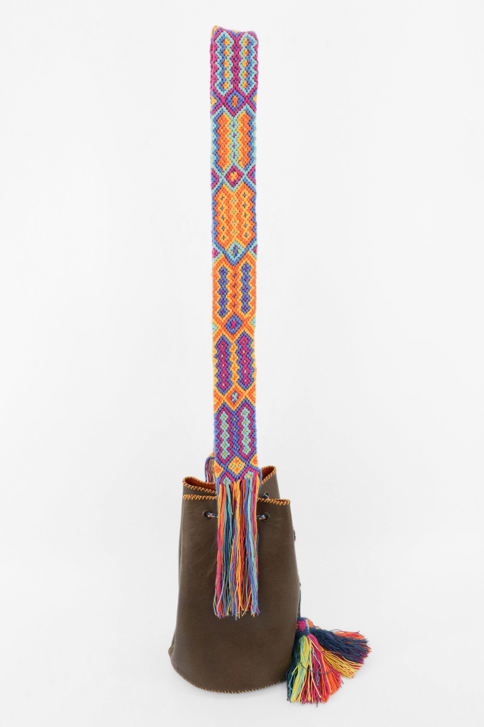 APÜNÜ BUCKET BAG LARGE / BRW - ORANGE #110016