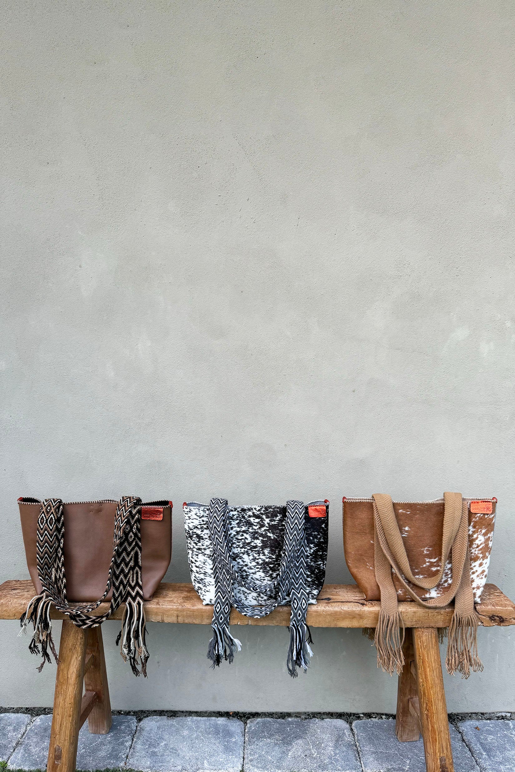 PIAMA TOTE BAG MEDIUM FURRY / CARAM&WH - BEIGE #190009