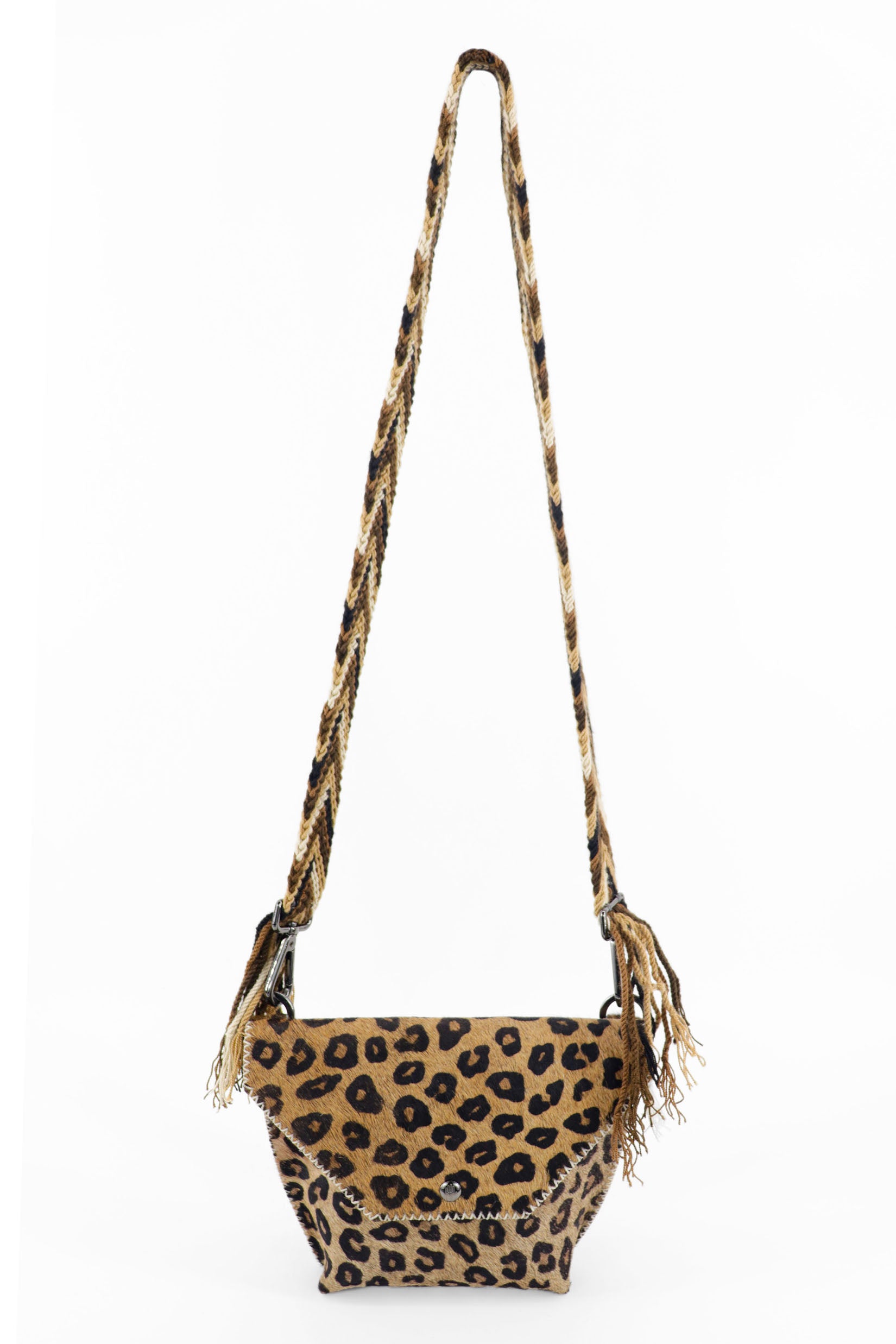 PIAMA TOTE BAG X-SMALL FURRY / LEOPARD - COLONIAL BROWN #330002