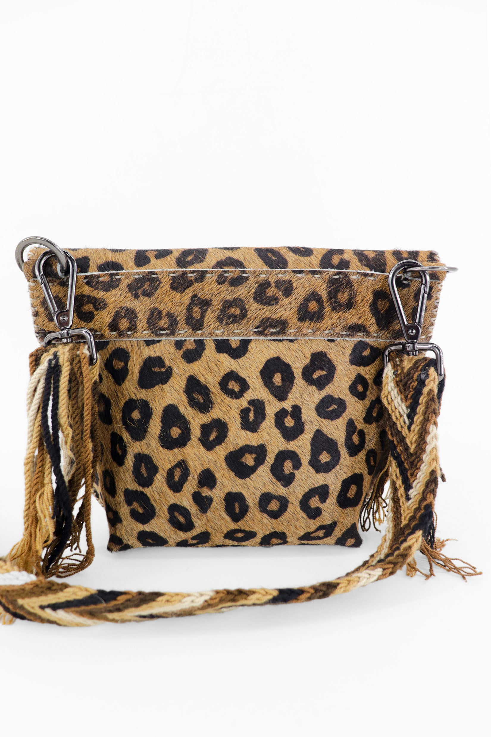 PIAMA TOTE BAG X-SMALL FURRY / LEOPARD - COLONIAL BROWN #330002