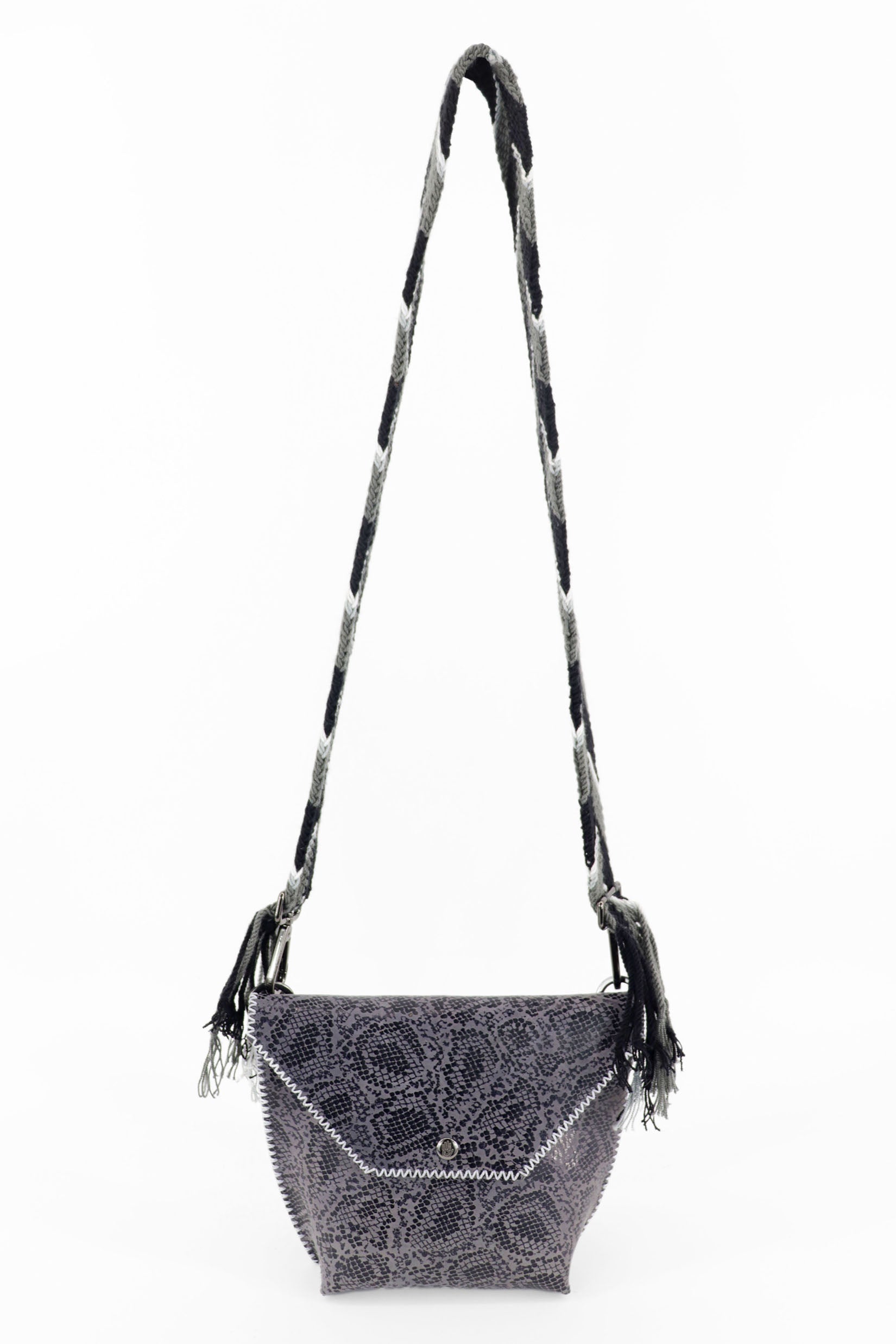 PIAMA TOTE BAG X-SMALL / PYTHON DRK GRAY - GRAY #340002