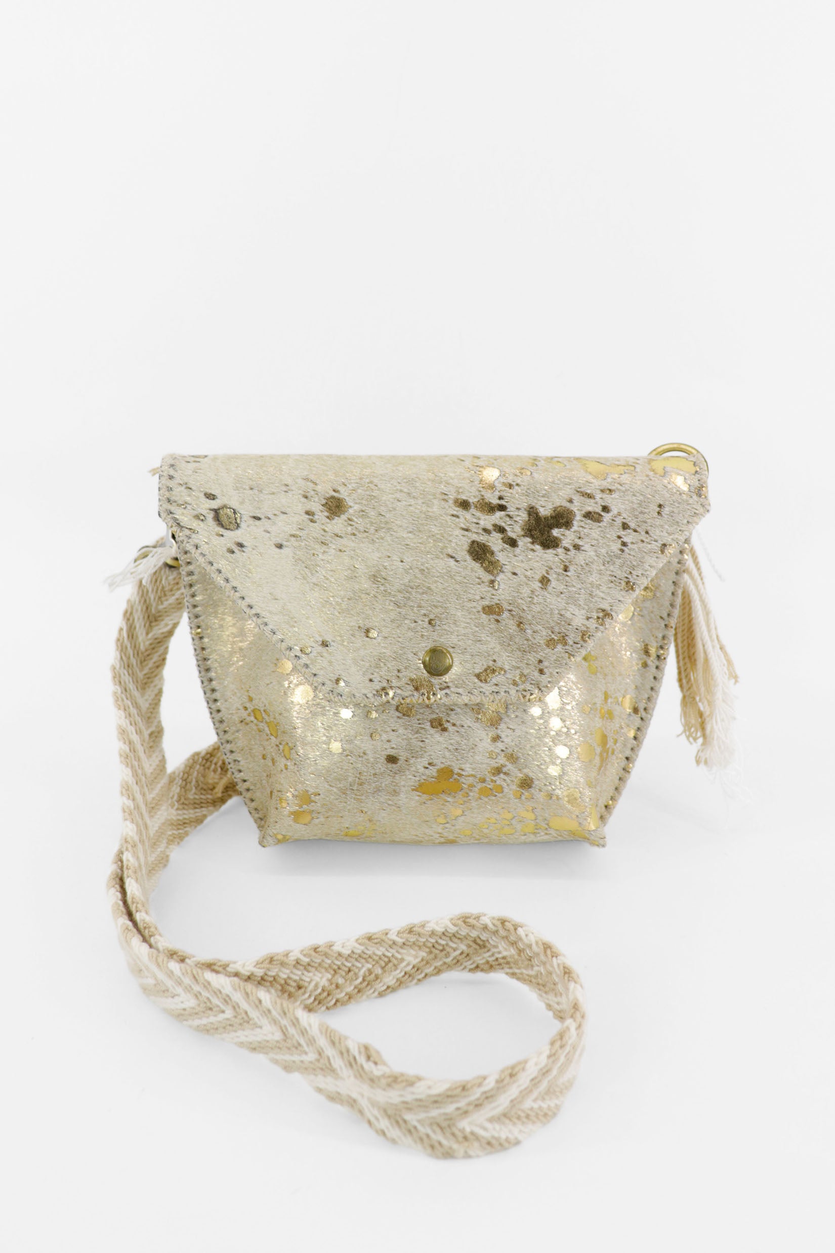 PIAMA TOTE BAG X-SMALL FURRY / GOLD - LIGHT BEIGE #330003