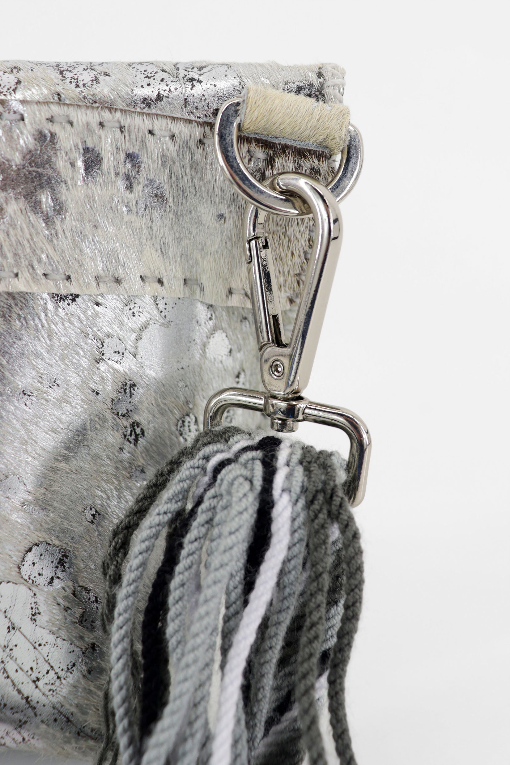 PIAMA TOTE BAG X-SMALL FURRY / SILVER - GRAY #330006