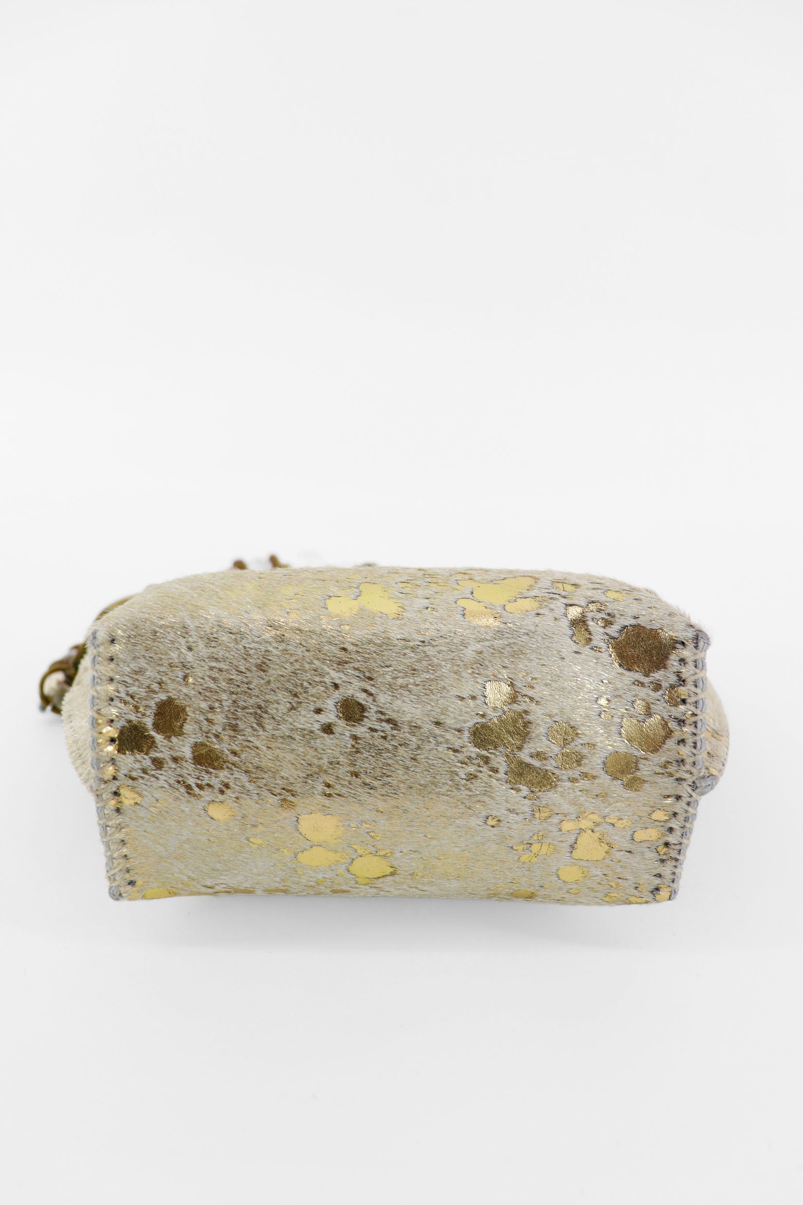 PIAMA TOTE BAG X-SMALL FURRY / GOLD - LIGHT BEIGE #330003