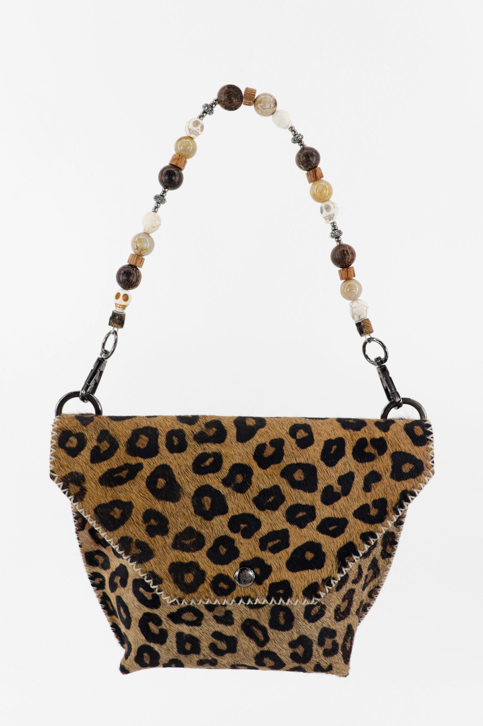 PIAMA TOTE BAG X-SMALL FURRY / LEOPARD - COLONIAL BROWN #330002