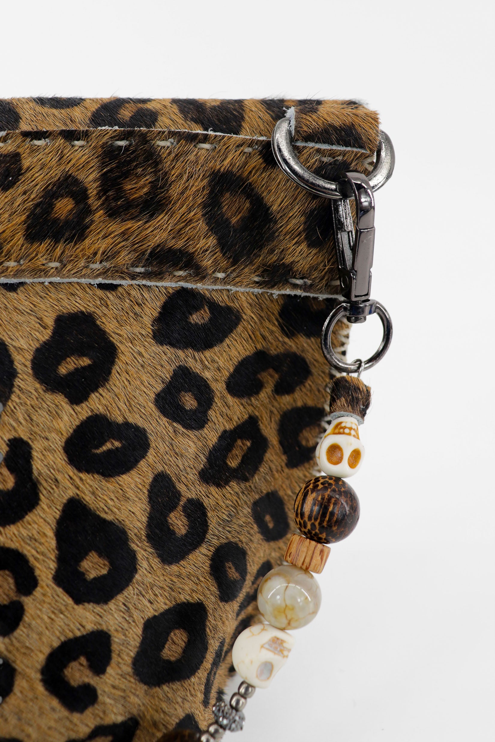 PIAMA TOTE BAG X-SMALL FURRY / LEOPARD - COLONIAL BROWN #330002