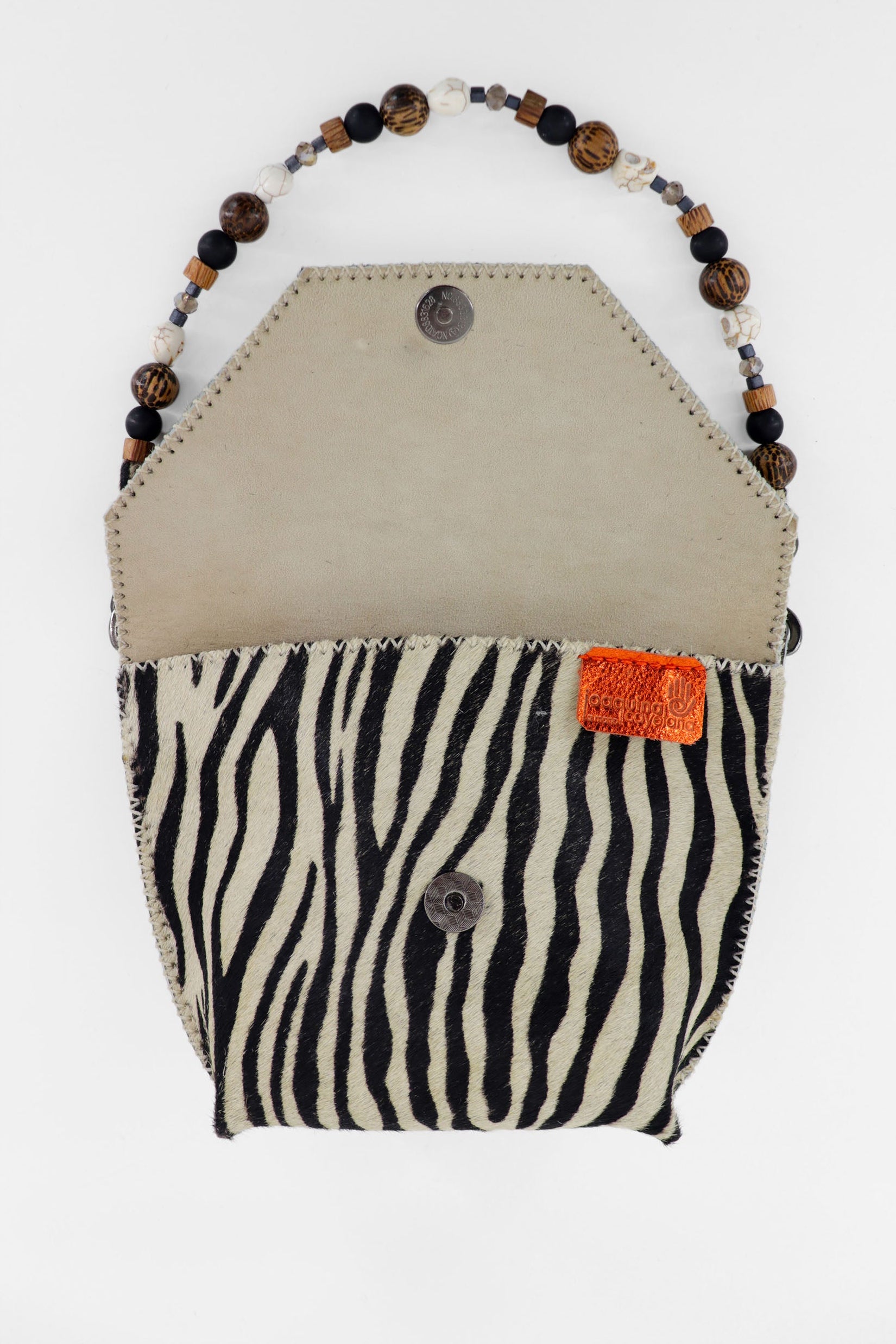 PIAMA TOTE BAG X-SMALL FURRY / ZEBRA - BEIGE #330001