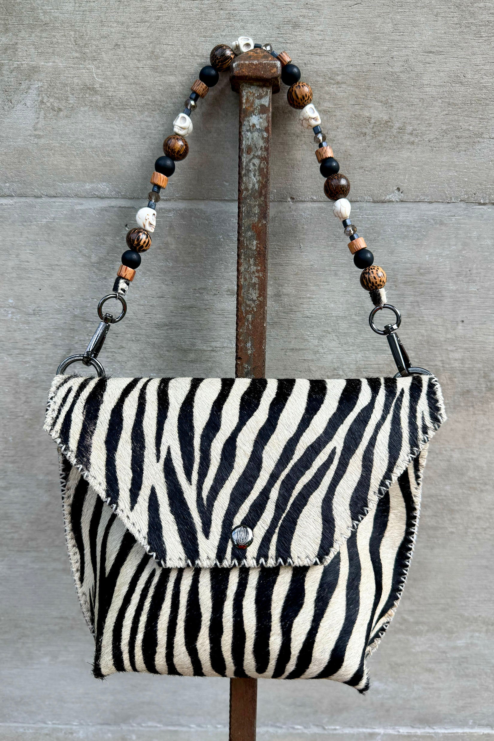 PIAMA TOTE BAG X-SMALL FURRY / ZEBRA - FUCHSIA #330009