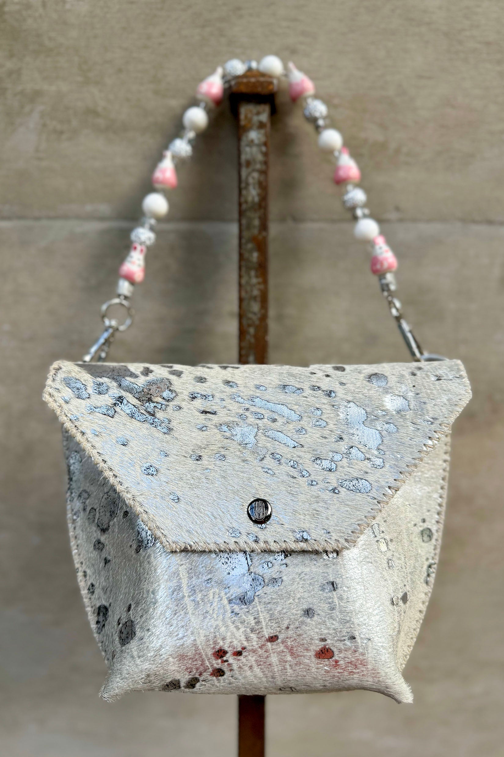 PIAMA TOTE BAG X-SMALL FURRY / SILVER - PINK #330007