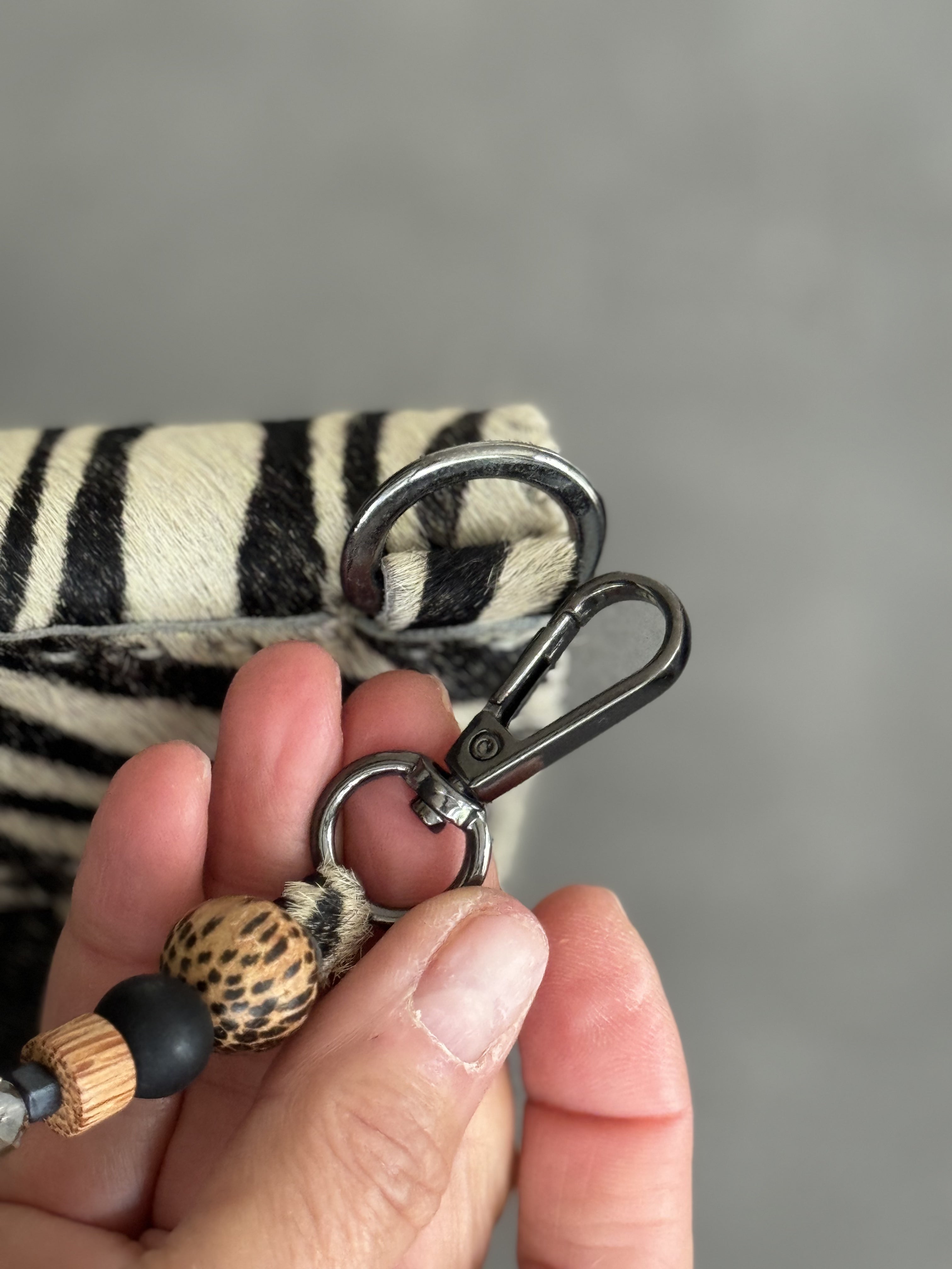 PIAMA TOTE BAG X-SMALL FURRY / ZEBRA - FUCHSIA #330009