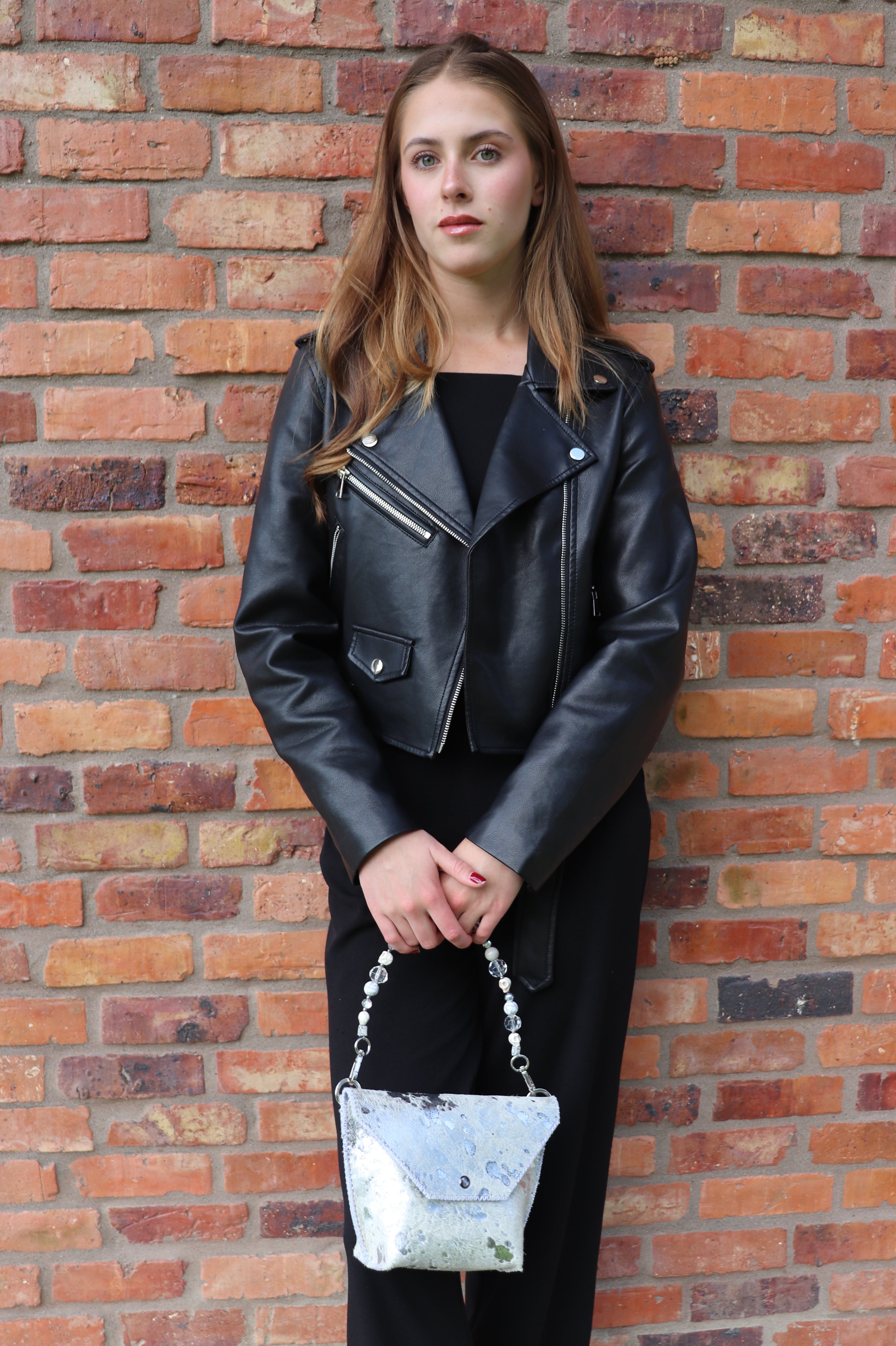 PIAMA TOTE BAG X-SMALL FURRY / SILVER - PINK #330007