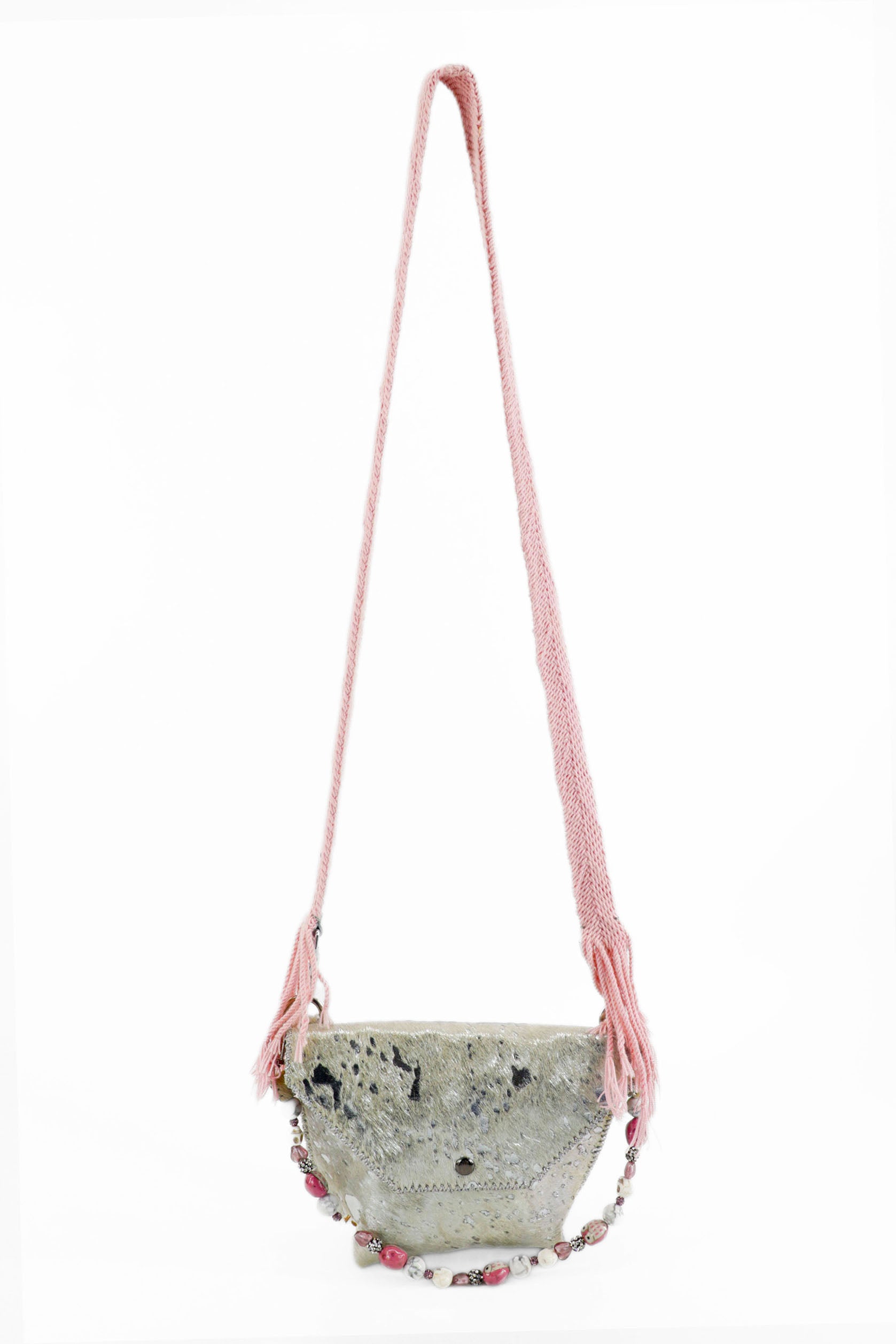 PIAMA TOTE BAG X-SMALL FURRY / SILVER - PINK #330007
