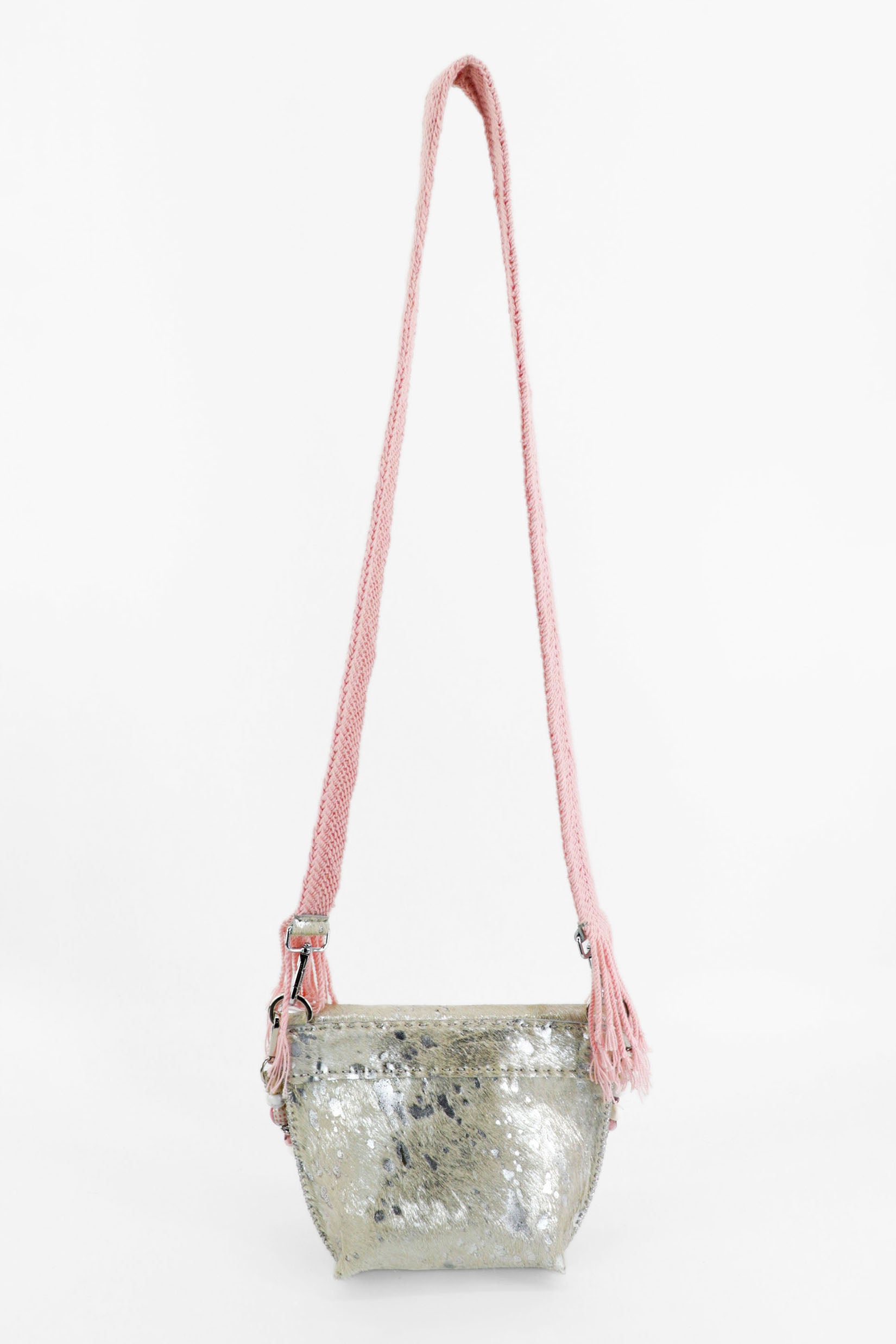 PIAMA TOTE BAG X-SMALL FURRY / SILVER - PINK #330007