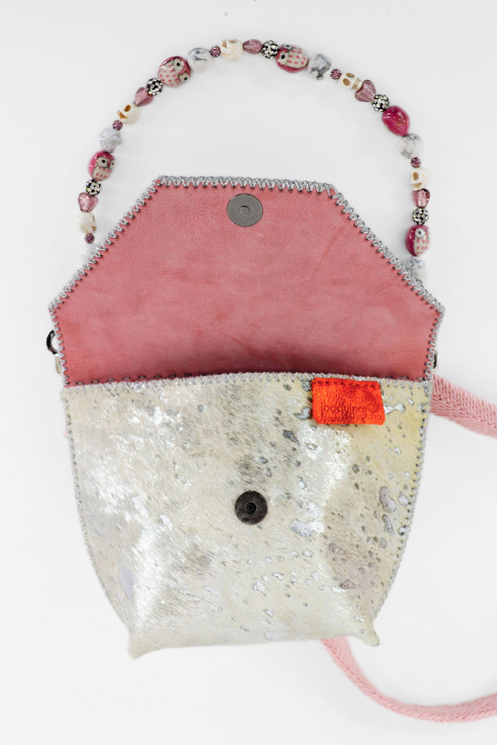 PIAMA TOTE BAG X-SMALL FURRY / SILVER - PINK #330007