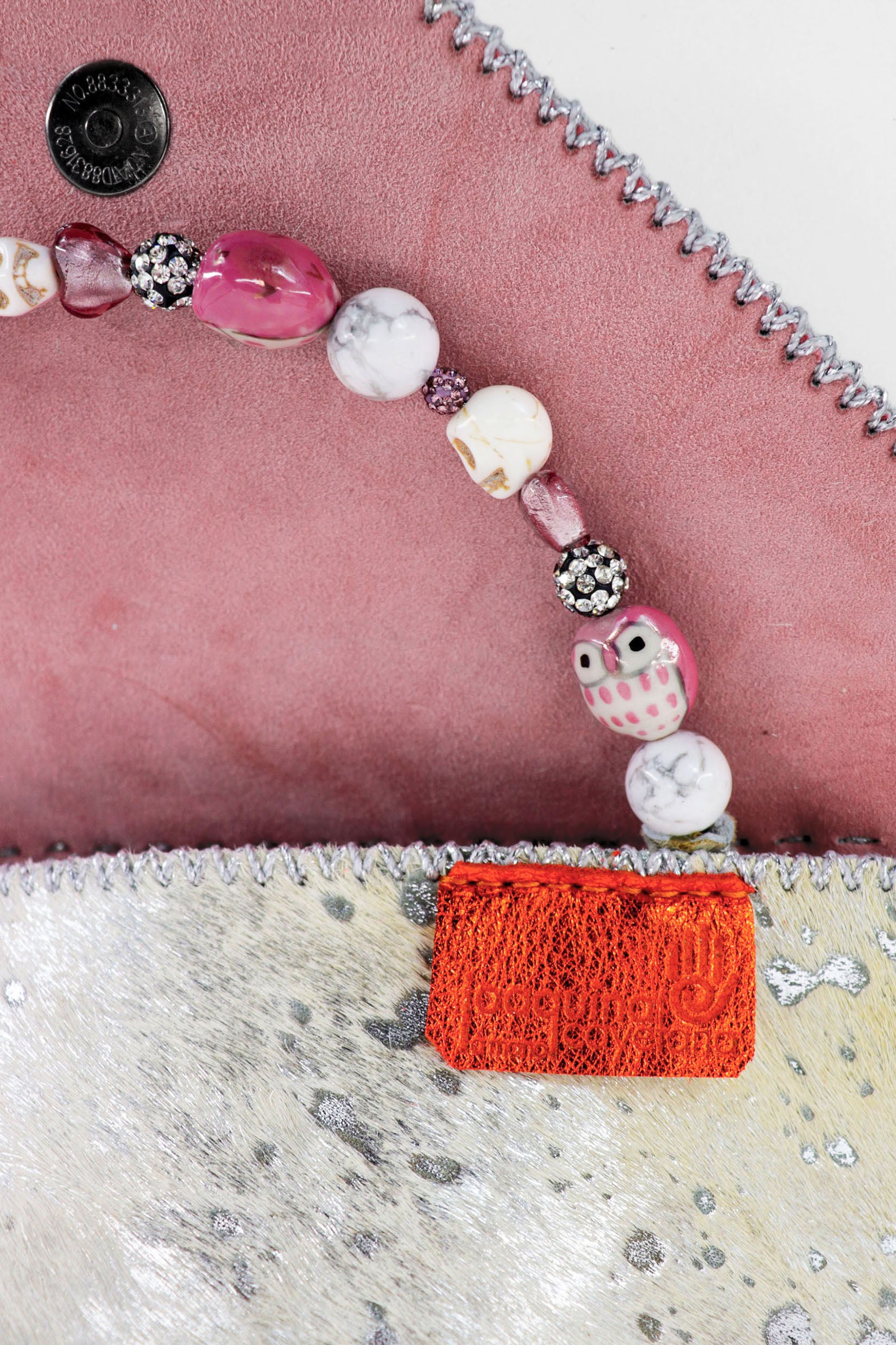 PIAMA TOTE BAG X-SMALL FURRY / SILVER - PINK #330007