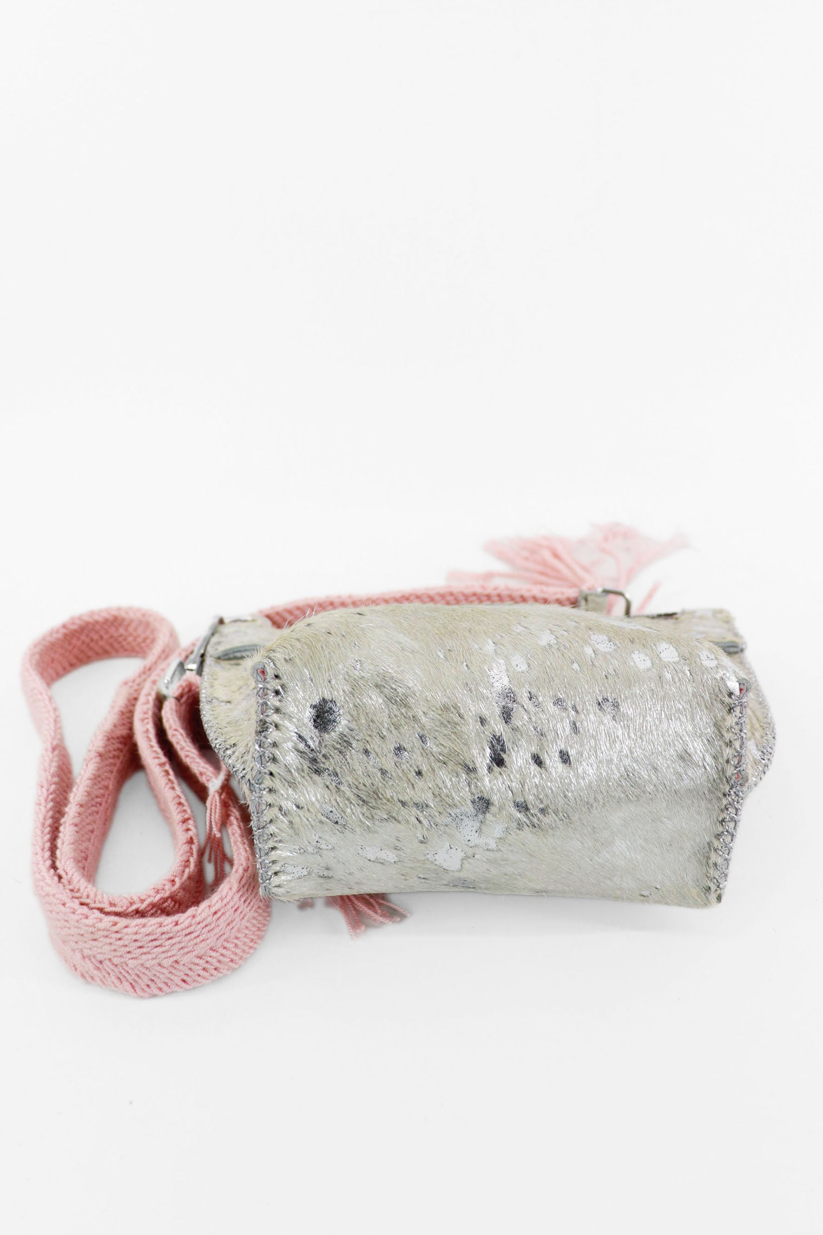 PIAMA TOTE BAG X-SMALL FURRY / SILVER - PINK #330007