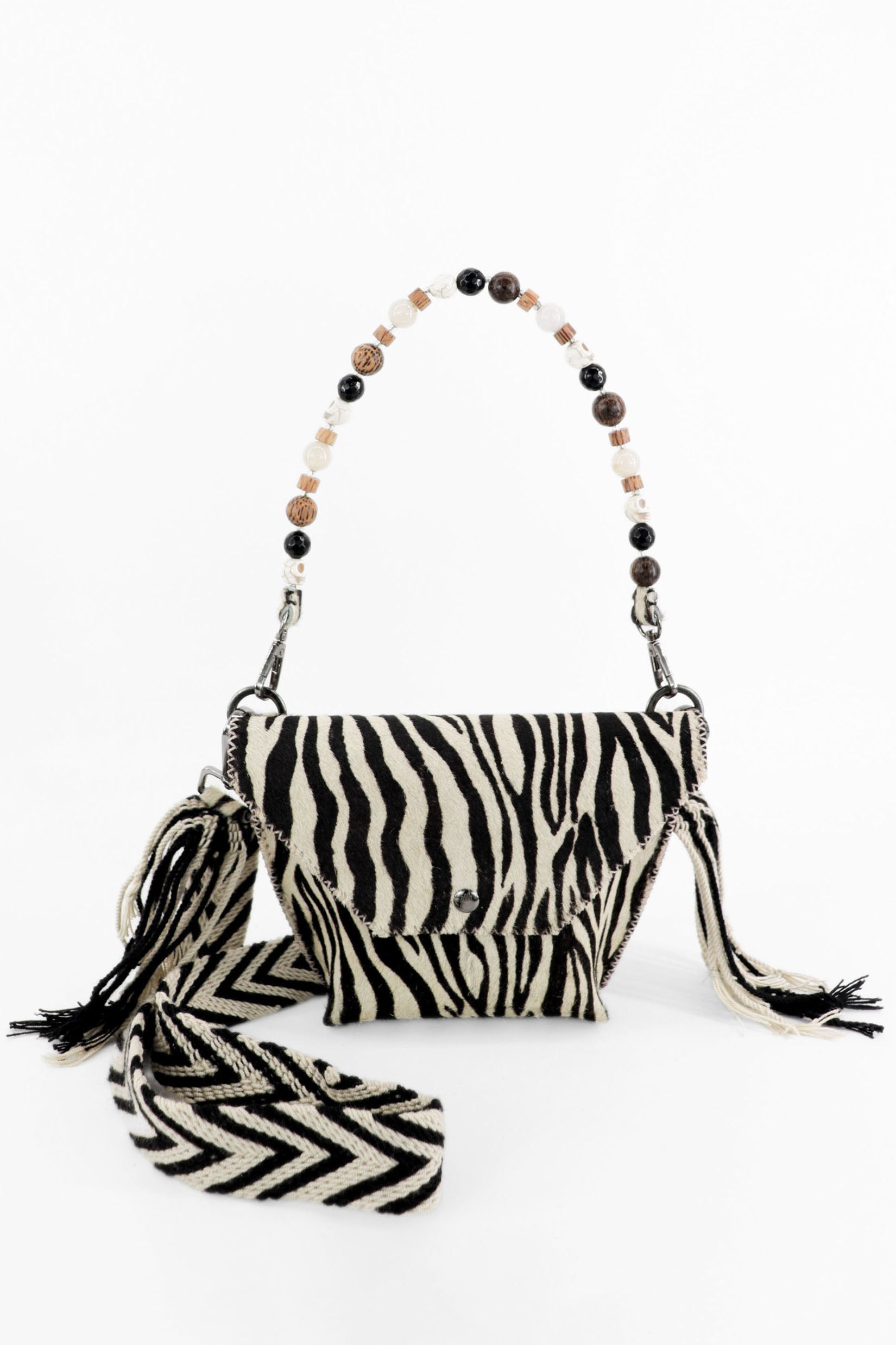 PIAMA TOTE BAG X-SMALL FURRY / ZEBRA - FUCHSIA #330009