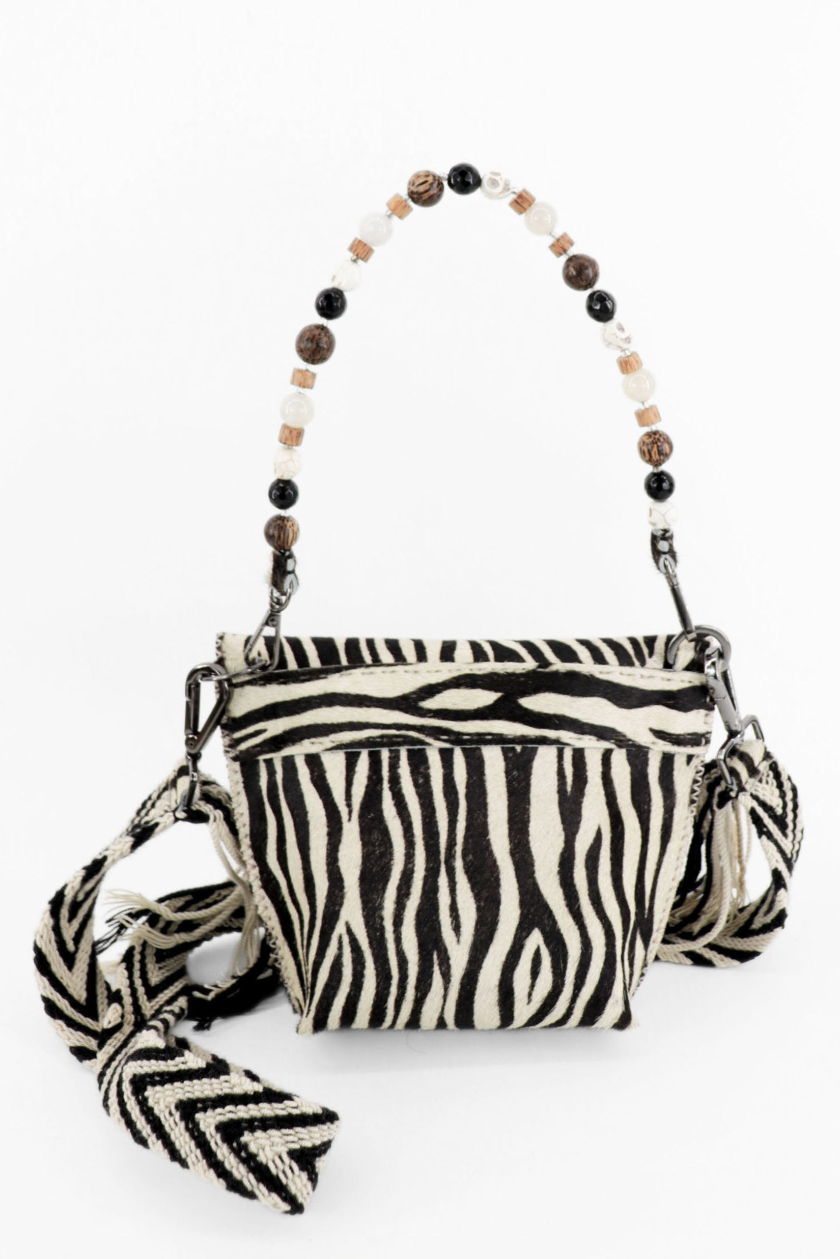 PIAMA TOTE BAG X-SMALL FURRY / ZEBRA - FUCHSIA #330009