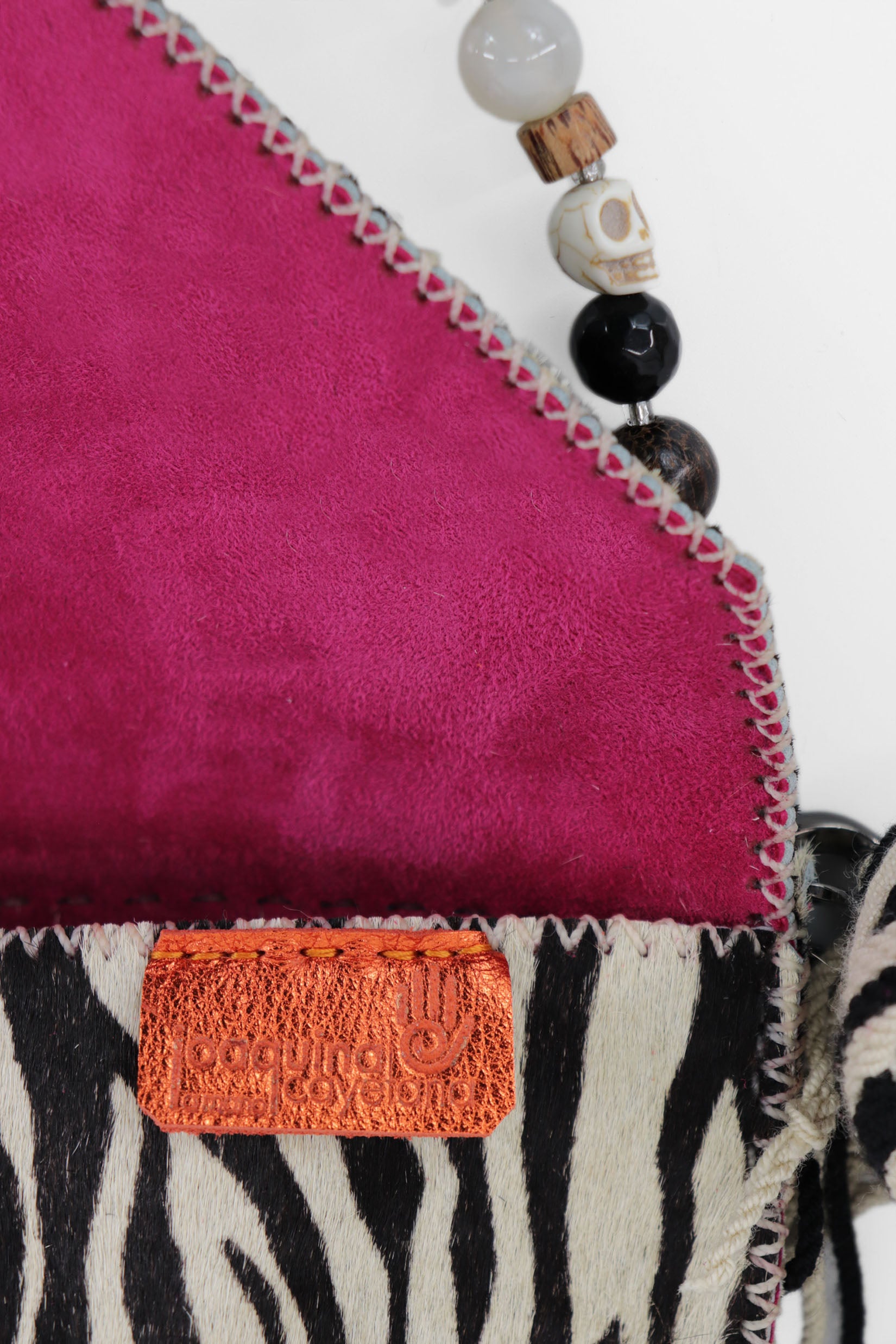 PIAMA TOTE BAG X-SMALL FURRY / ZEBRA - FUCHSIA #330009