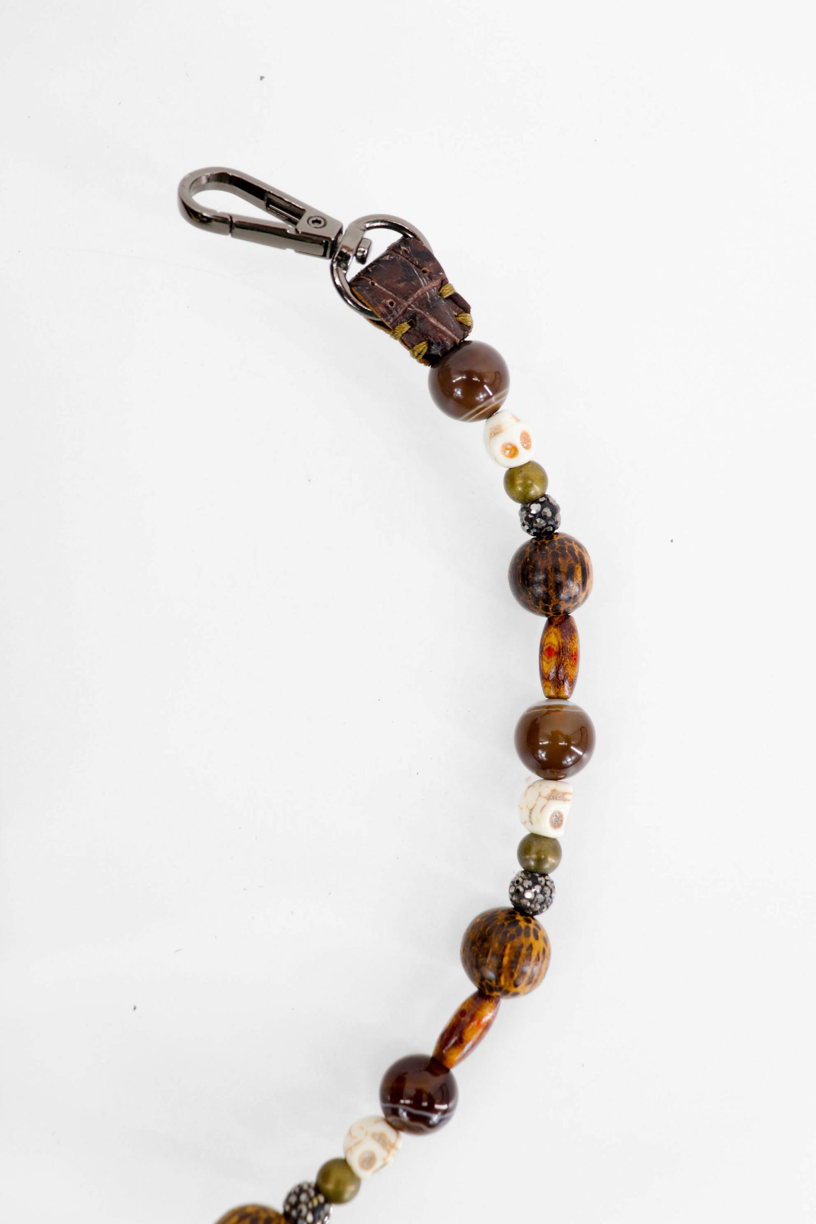 PIAMA TOTE BAG X-SMALL CROCO / DRK BRW - OLIVE #340003