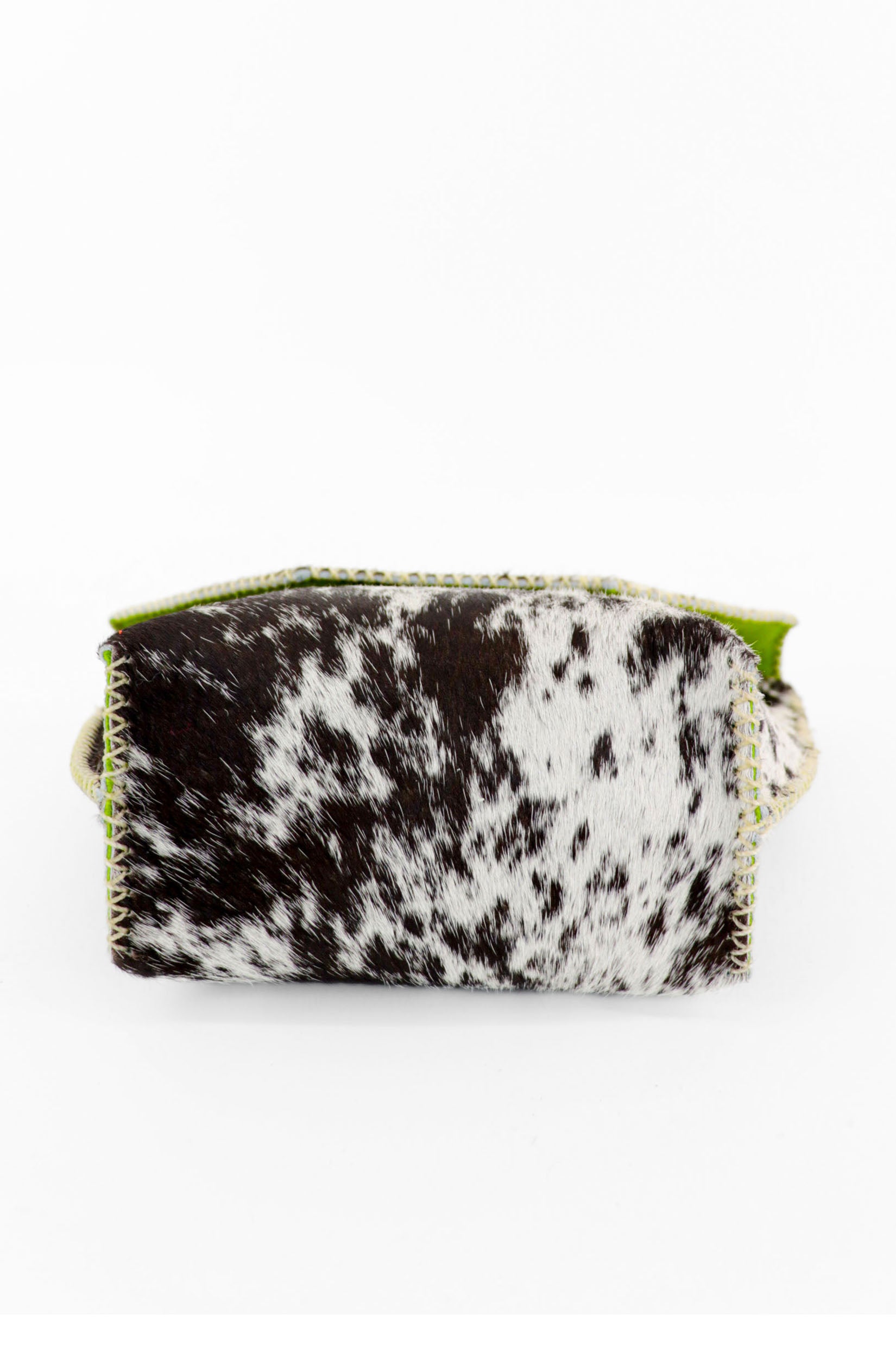 PIAMA TOTE BAG X-SMALL FURRY / BLK&WHI - LIME GREEN #330010