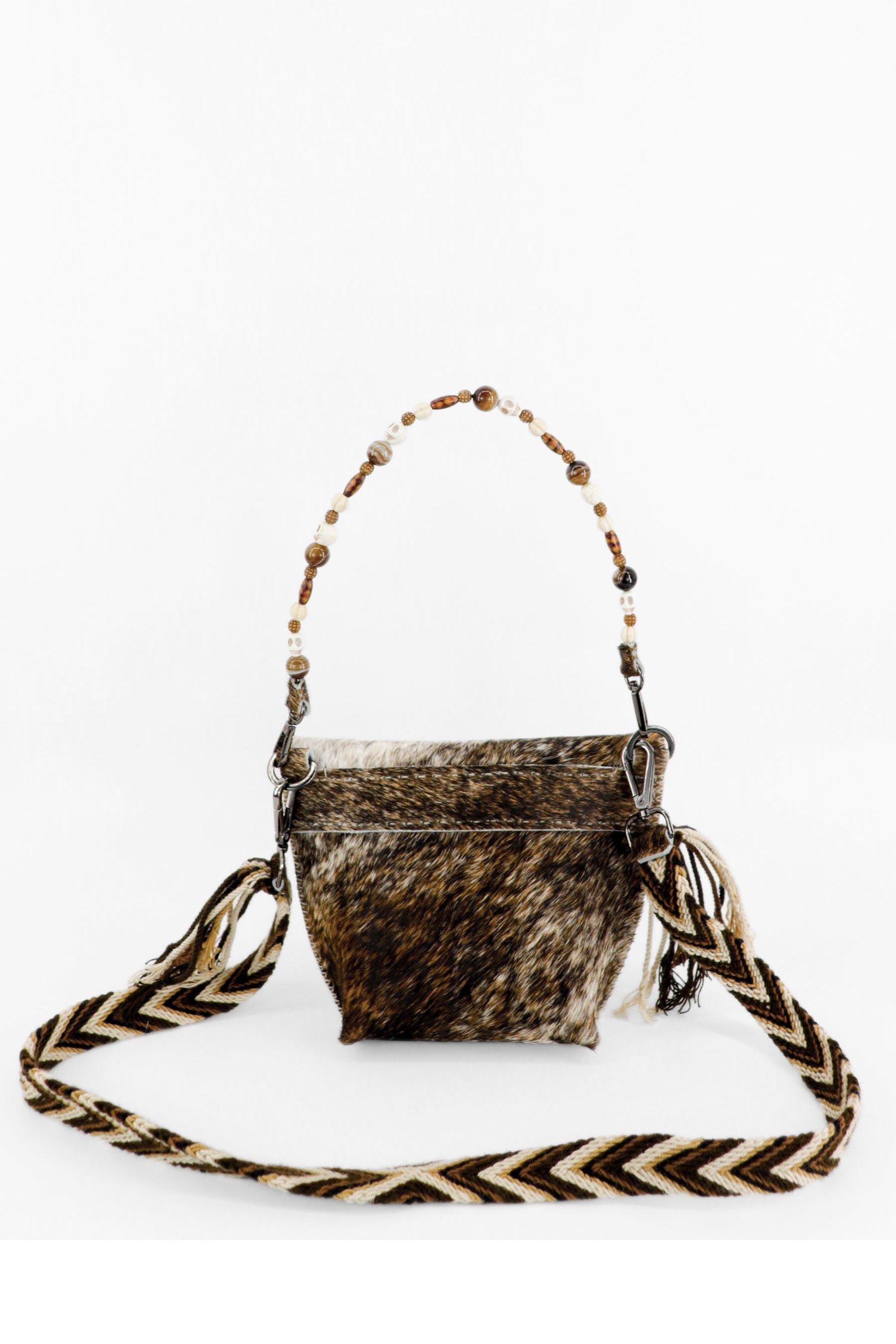 PIAMA TOTE BAG X-SMALL FURRY / BRW&WHI - BEIGE #330012