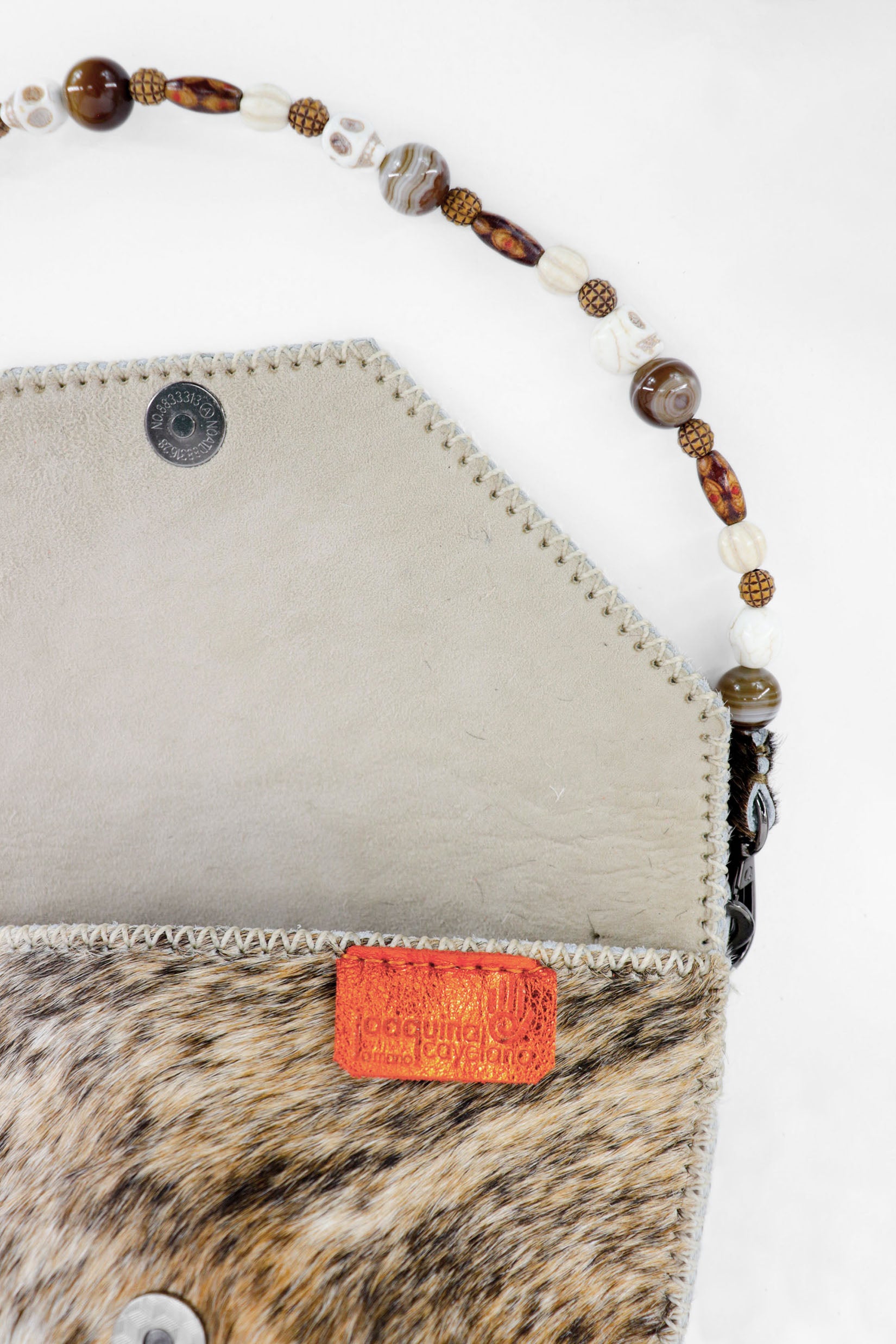 PIAMA TOTE BAG X-SMALL FURRY / BRW&WHI - BEIGE #330012