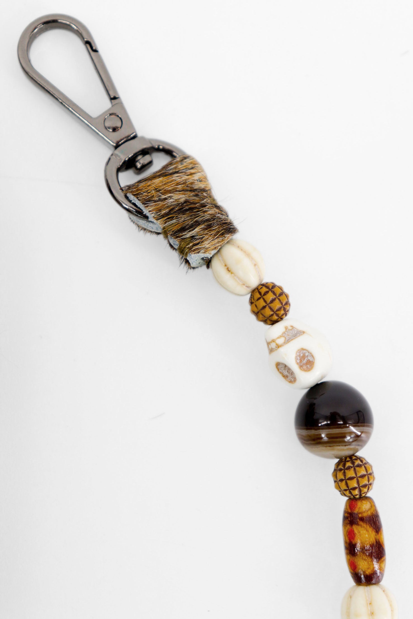 PIAMA TOTE BAG X-SMALL FURRY / BRW&WHI - BEIGE #330012